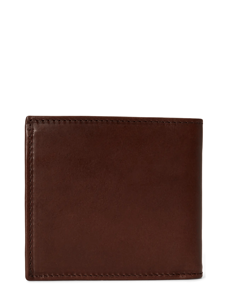 Polo Ralph Lauren - Burnished Leather Billfold Wallet - brieftaschen und taschen - burnished brown - 1