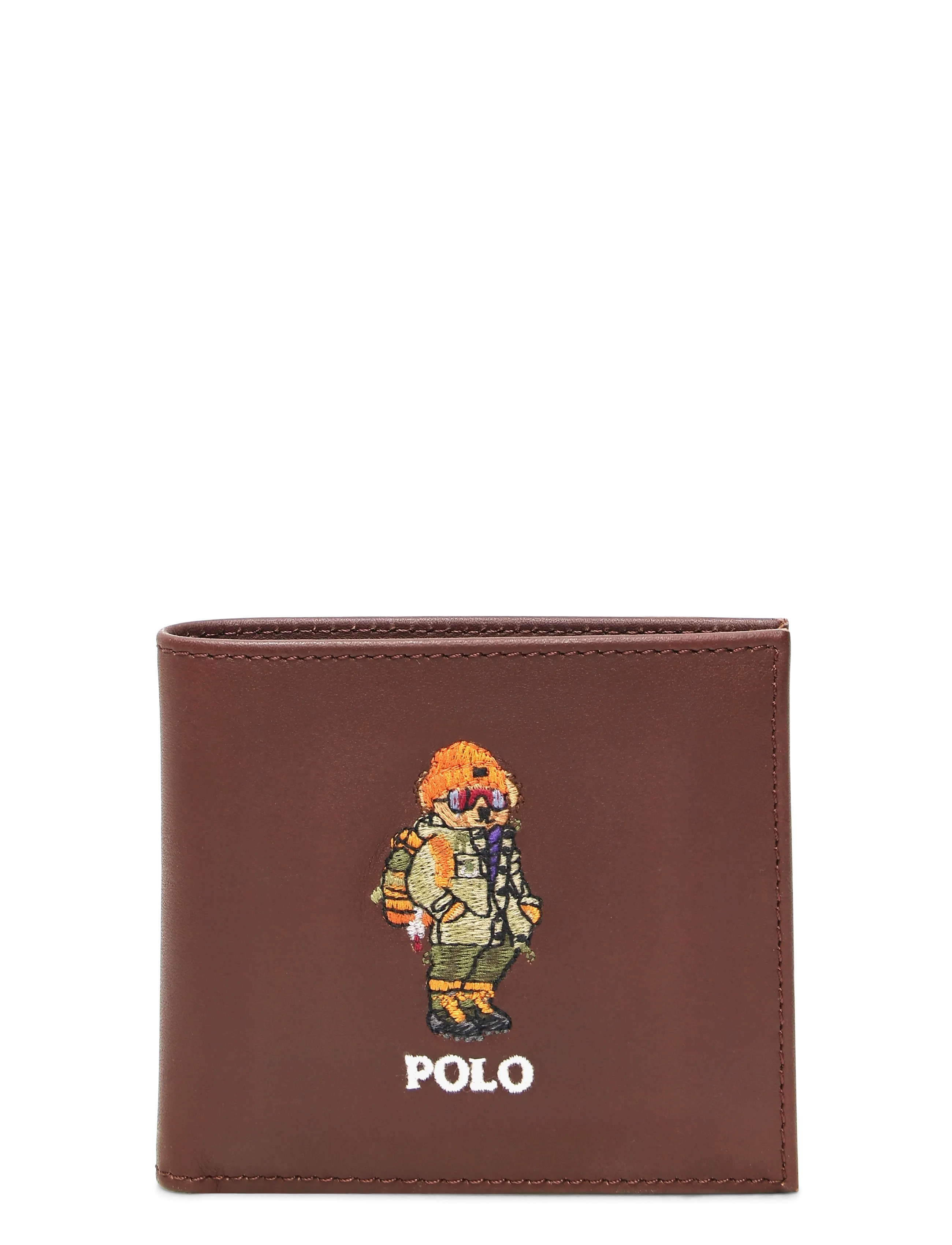Polo Ralph Lauren Polo Bear Leather Billfold Wallet - Ralph Lauren - CHESTNUT / brown