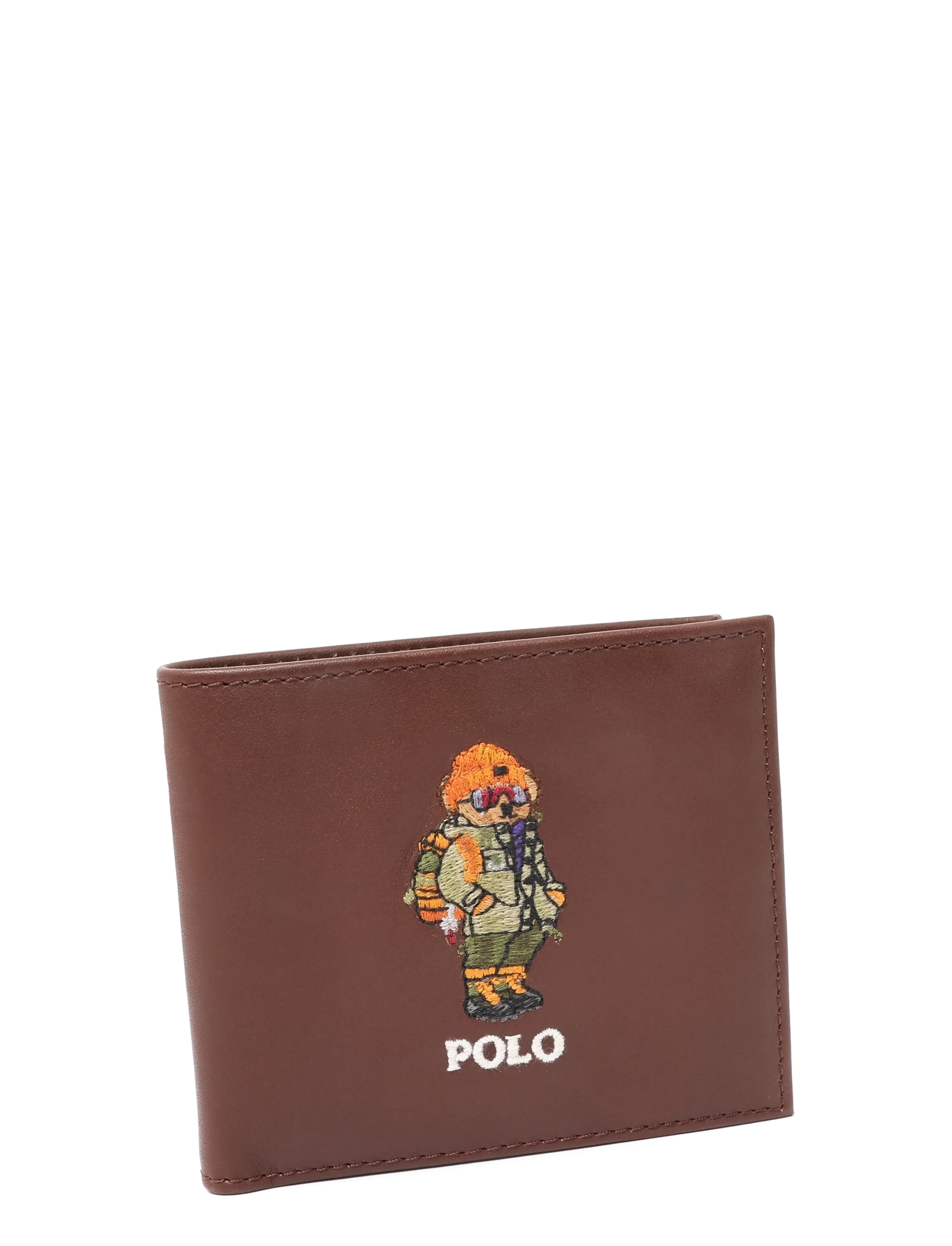 Polo Ralph Lauren - Polo Bear Leather Billfold Wallet - chestnut - 2