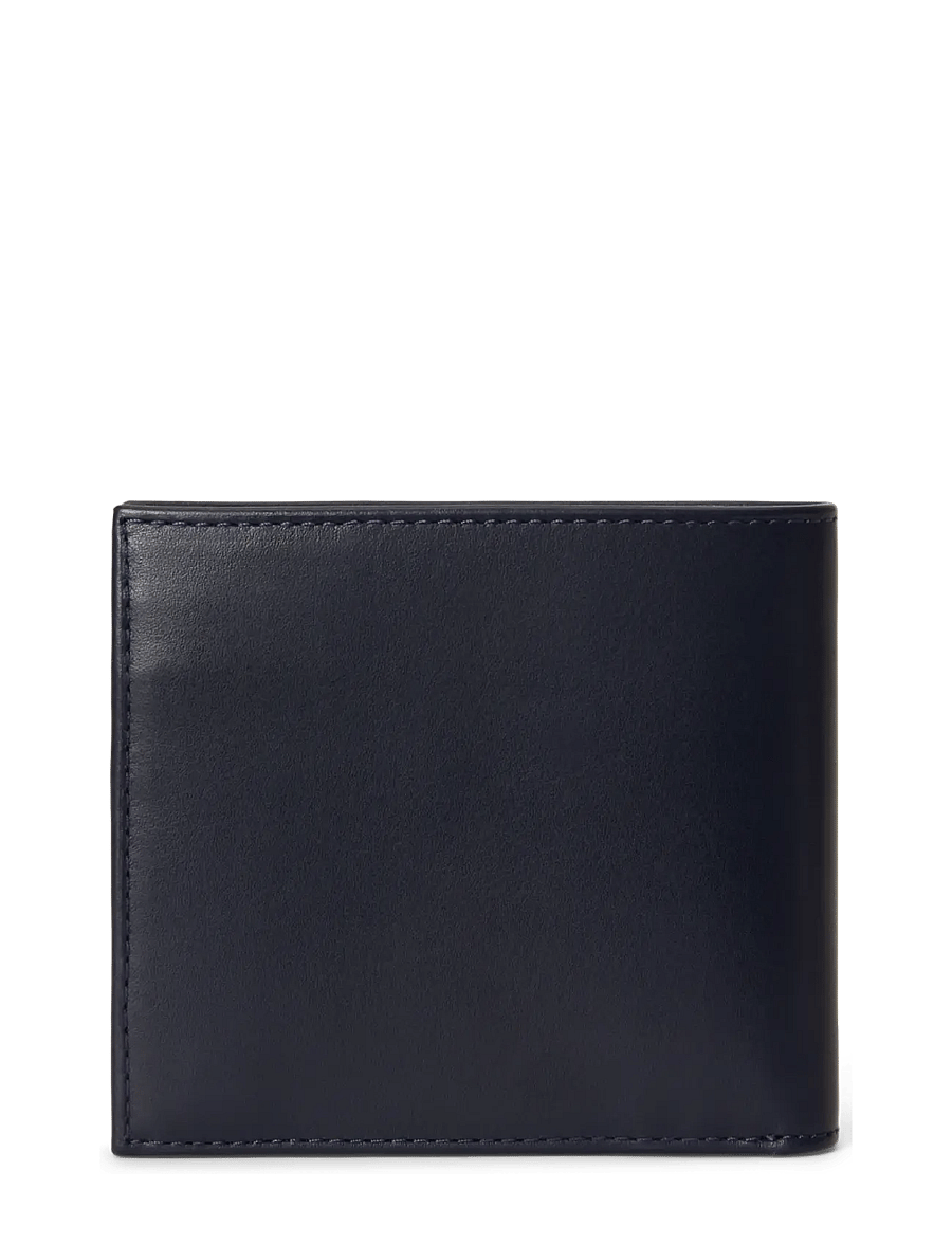 Polo Ralph Lauren - Polo Bear Leather Billfold Coin Wallet - punge - newport navy - 1