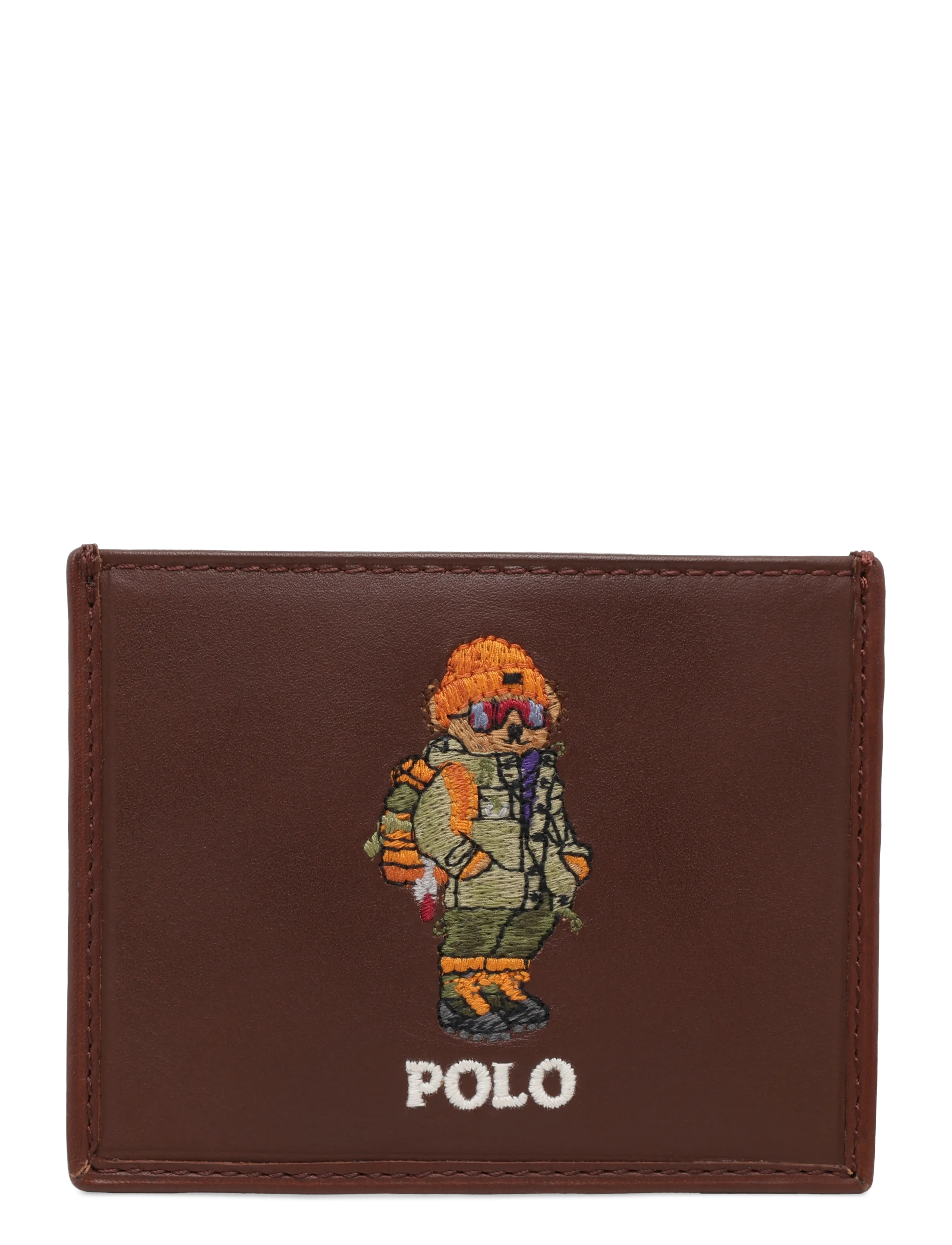 Polo Ralph Lauren Polo Bear Leather Card Case - Shop efter anledning - CHESTNUT / brown