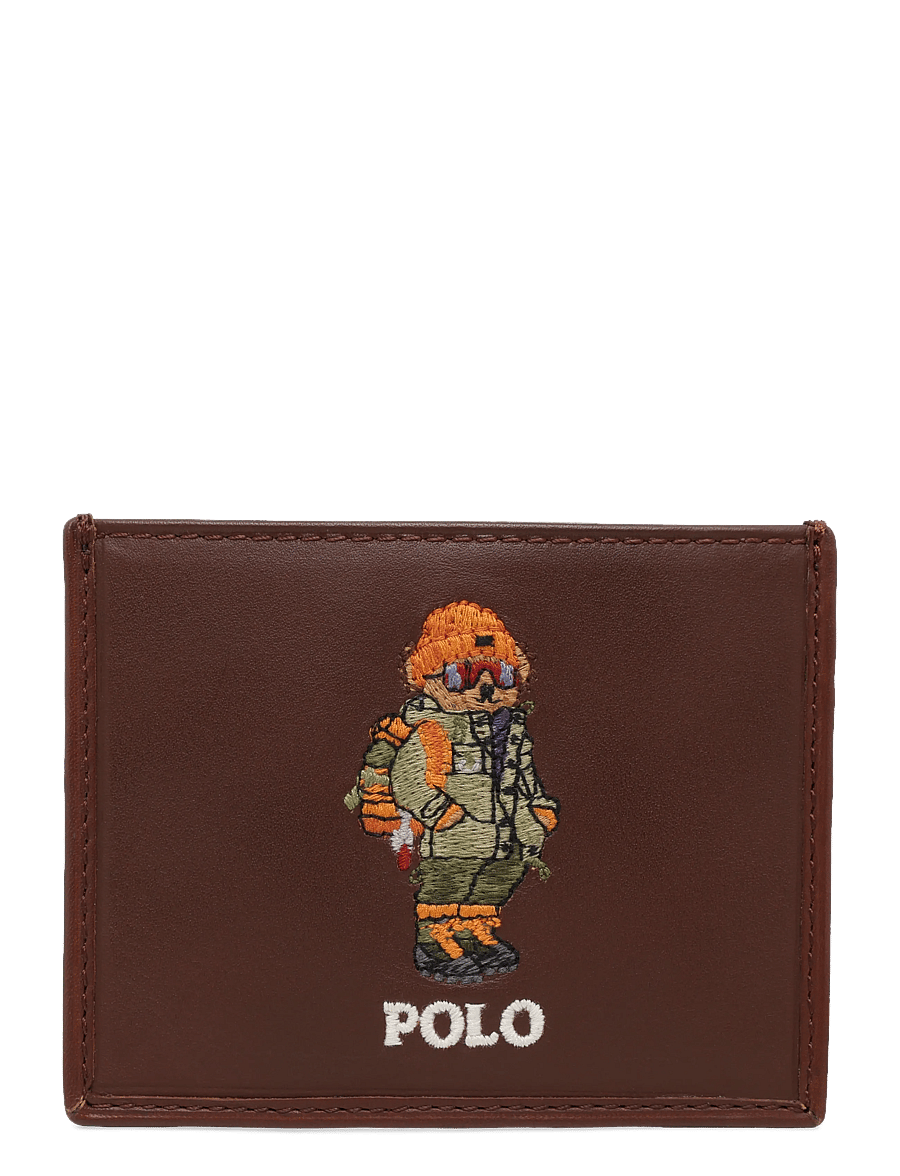 Polo Ralph Lauren - Polo Bear Leather Card Case - kortholdere - chestnut - 0