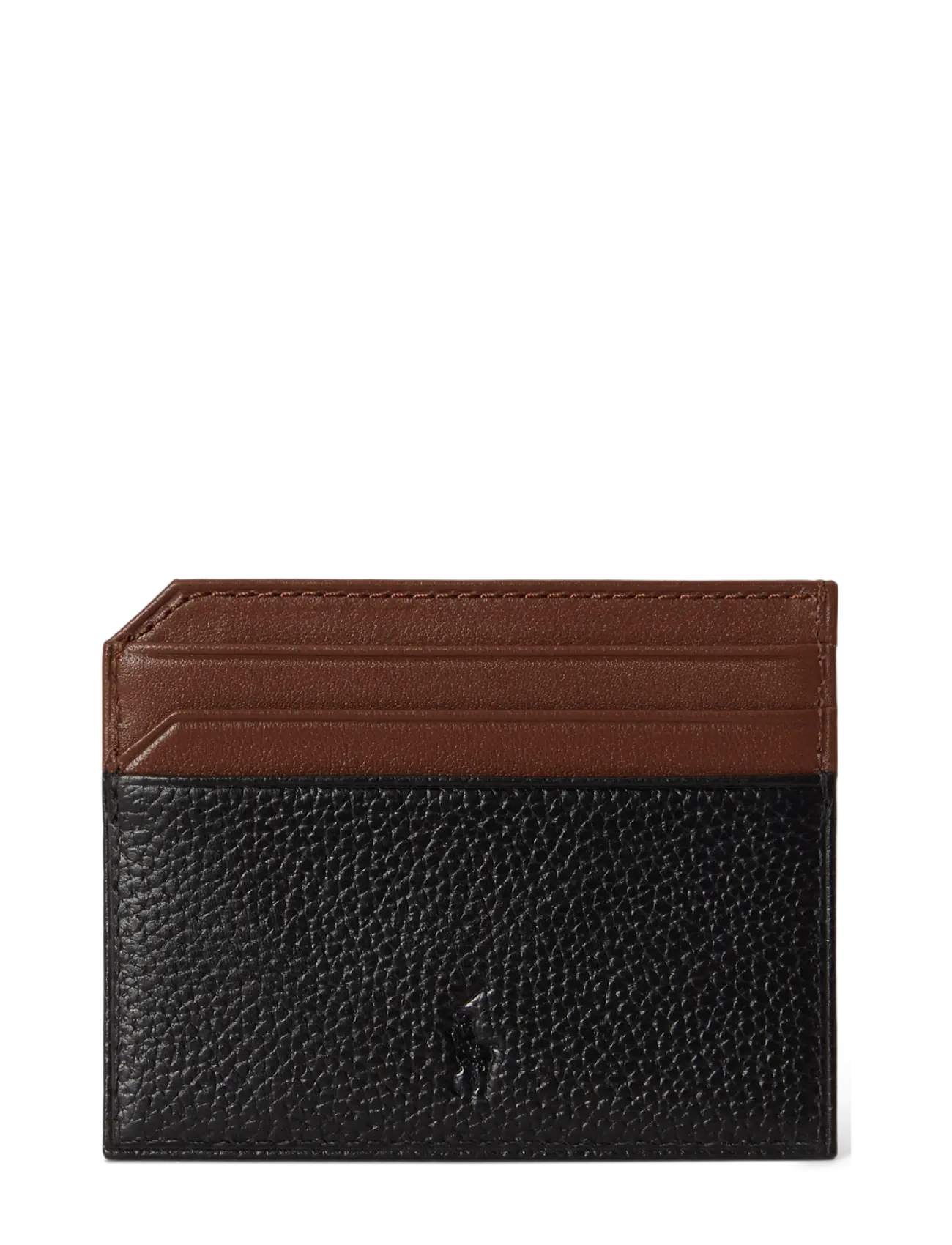Polo Ralph Lauren - Two-Tone Leather Card Case - black/saddle - 1