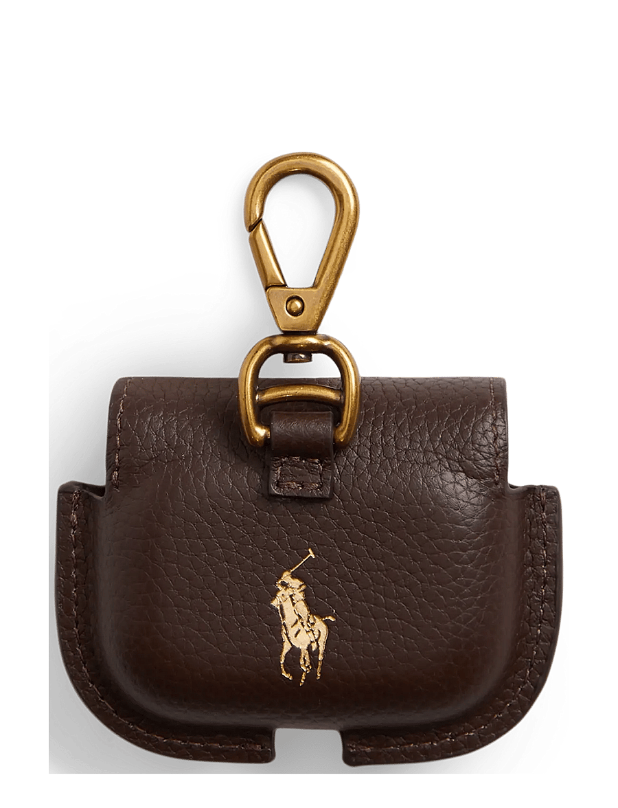 Polo Ralph Lauren - Pebbled Leather AirPods Pro 3 Case - shop by occasion - dark brown - 0
