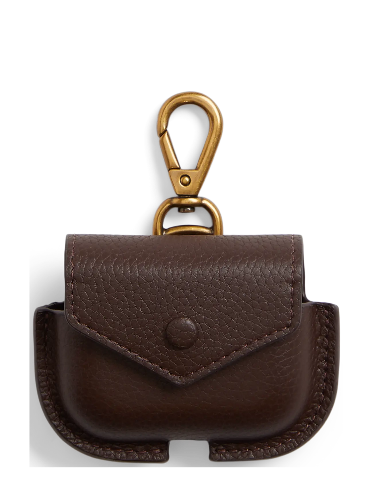 Polo Ralph Lauren - Pebbled Leather AirPods Pro 3 Case - shop by occasion - dark brown - 1