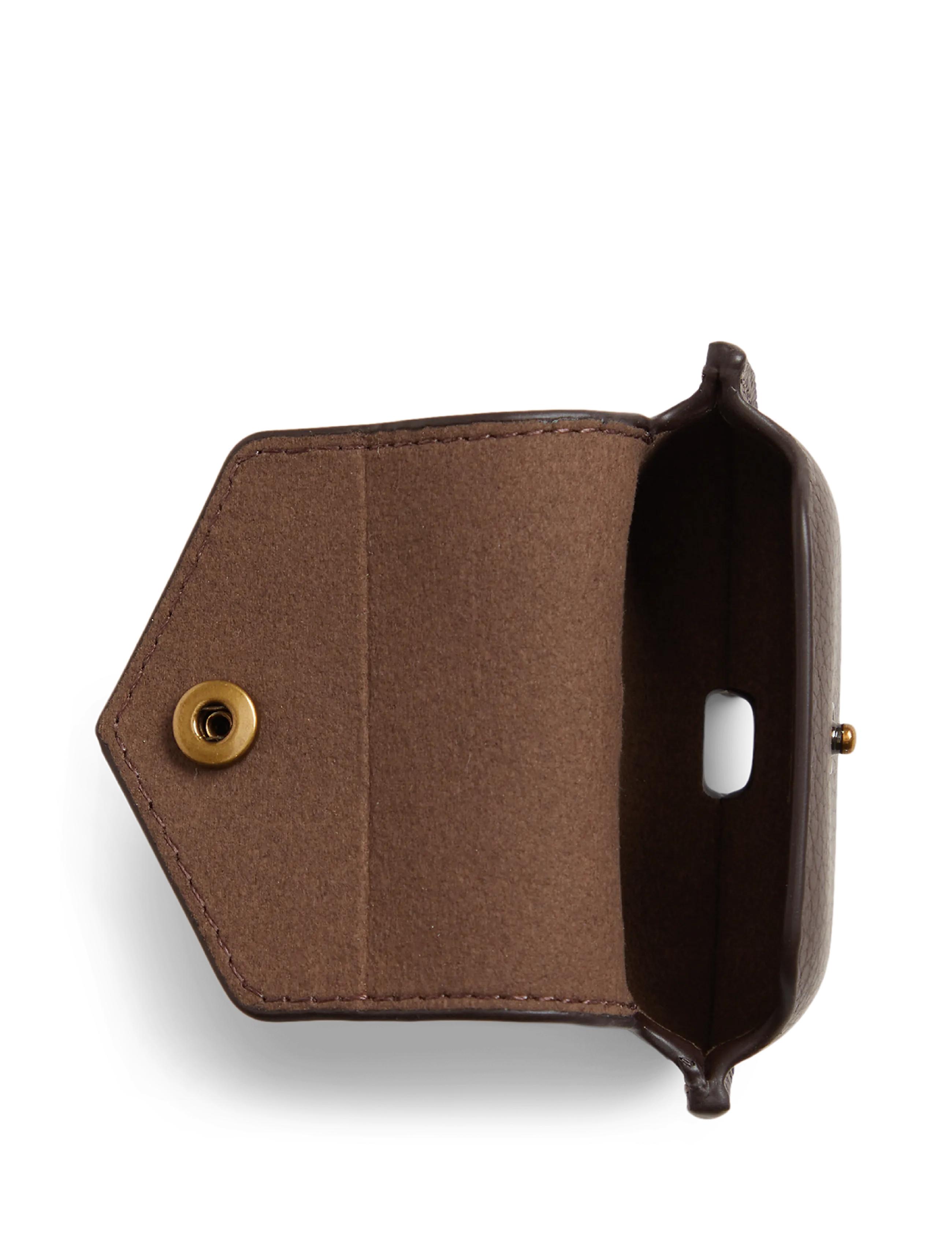 Polo Ralph Lauren - Pebbled Leather AirPods Pro 3 Case - shop by occasion - dark brown - 2