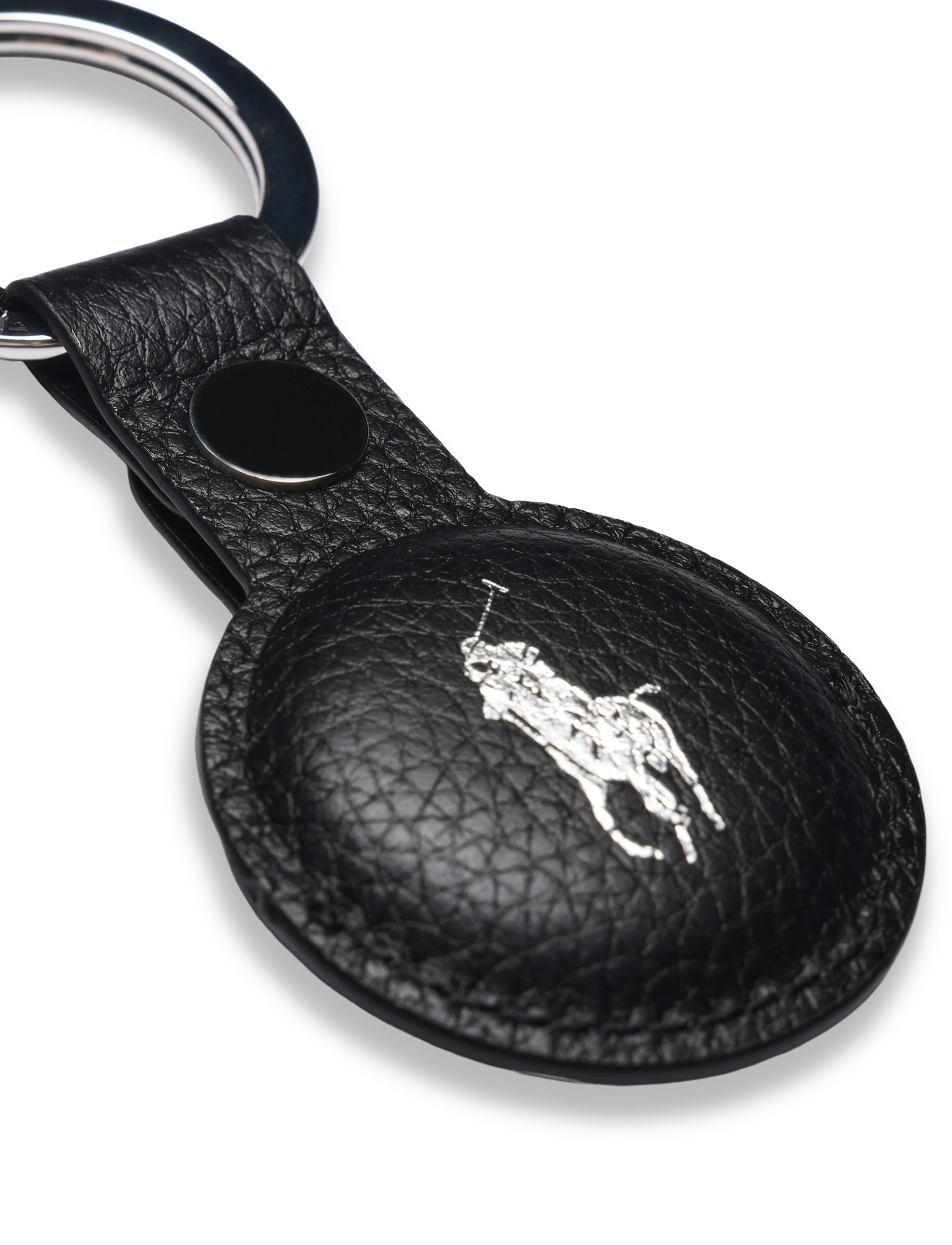 Polo Ralph Lauren - Pebbled Leather AirTag Key Fob - osta olukorra järgi - black - 2