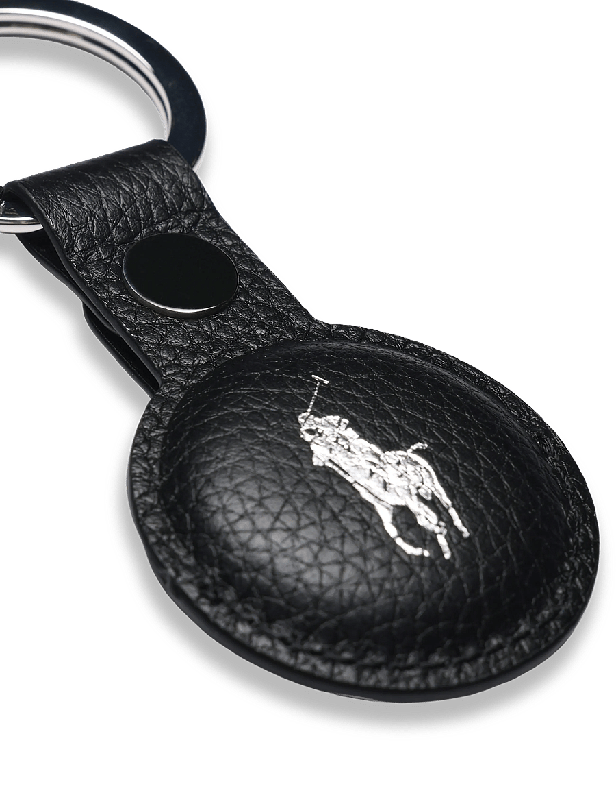 Polo Ralph Lauren - Pebbled Leather AirTag Key Fob - osta olukorra järgi - black - 2