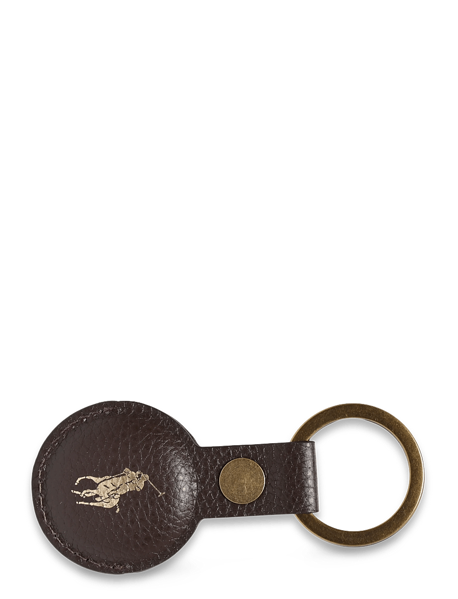 Polo Ralph Lauren - Pebbled Leather AirTag Key Fob - shoppa efter tillfälle - dark brown - 0