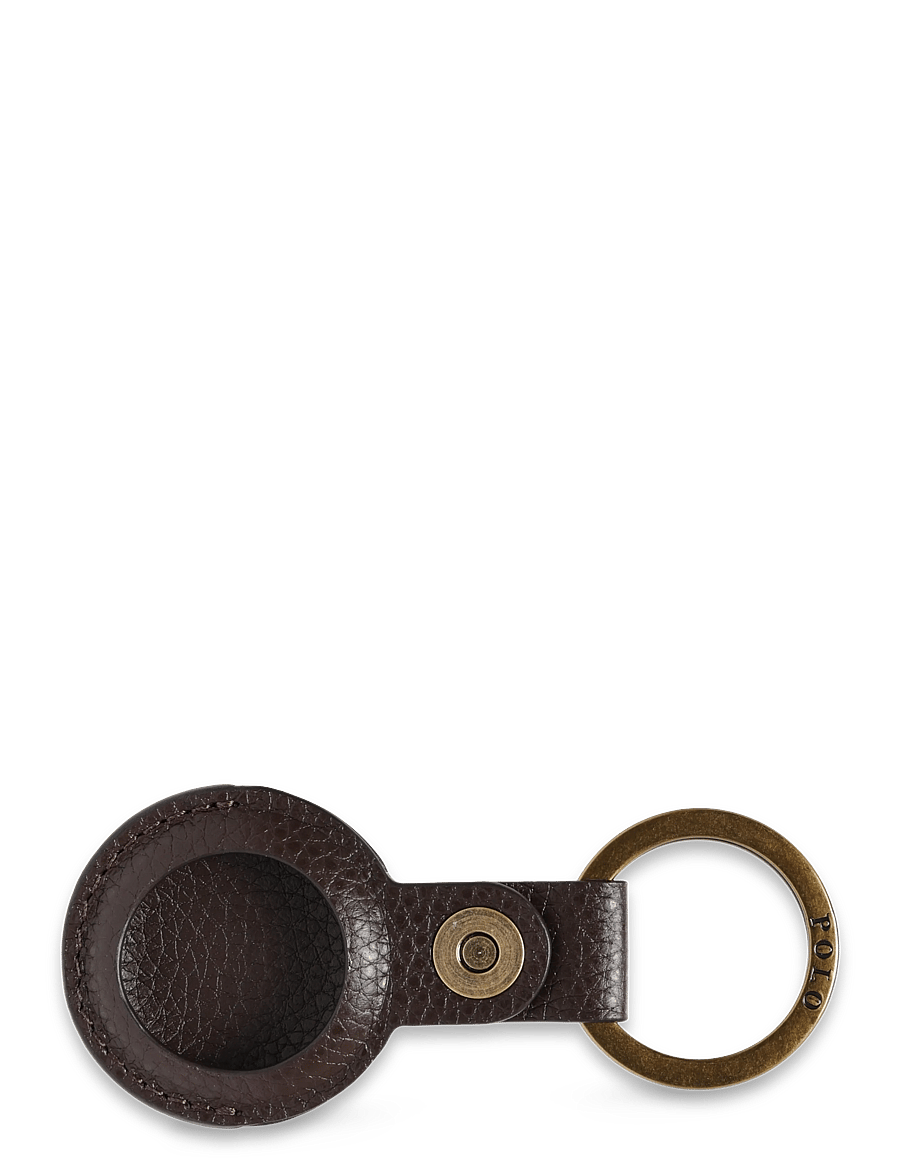 Polo Ralph Lauren - Pebbled Leather AirTag Key Fob - shoppa efter tillfälle - dark brown - 1