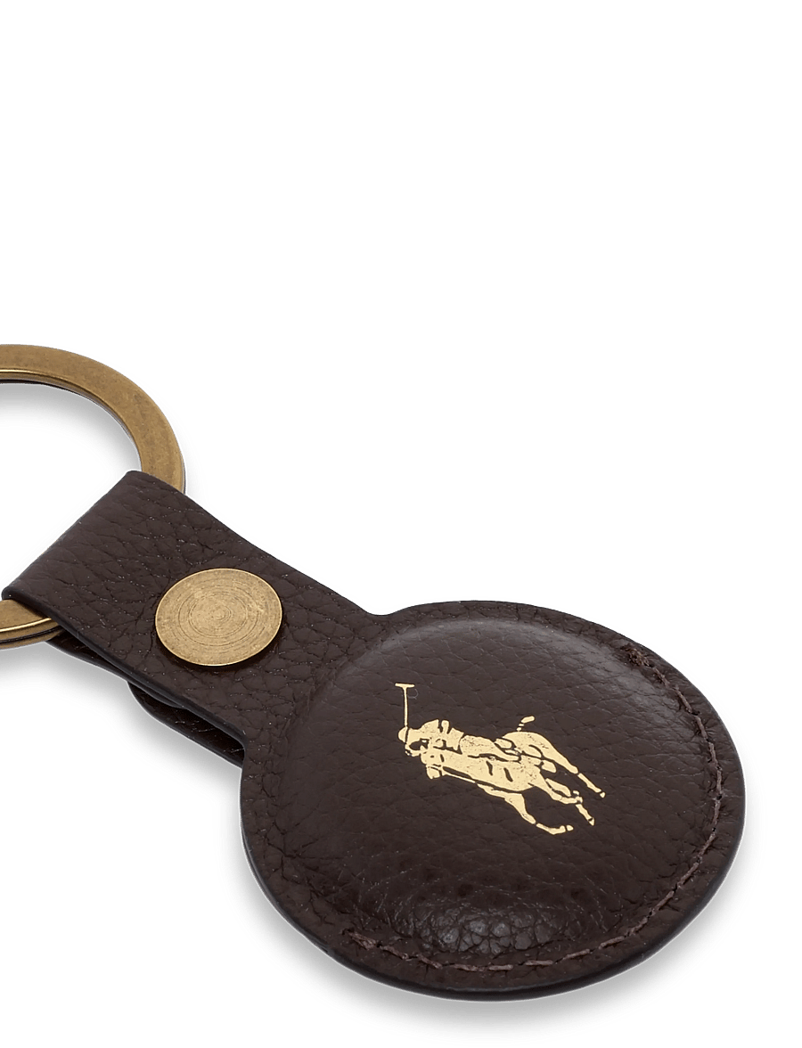 Polo Ralph Lauren - Pebbled Leather AirTag Key Fob - shoppa efter tillfälle - dark brown - 2