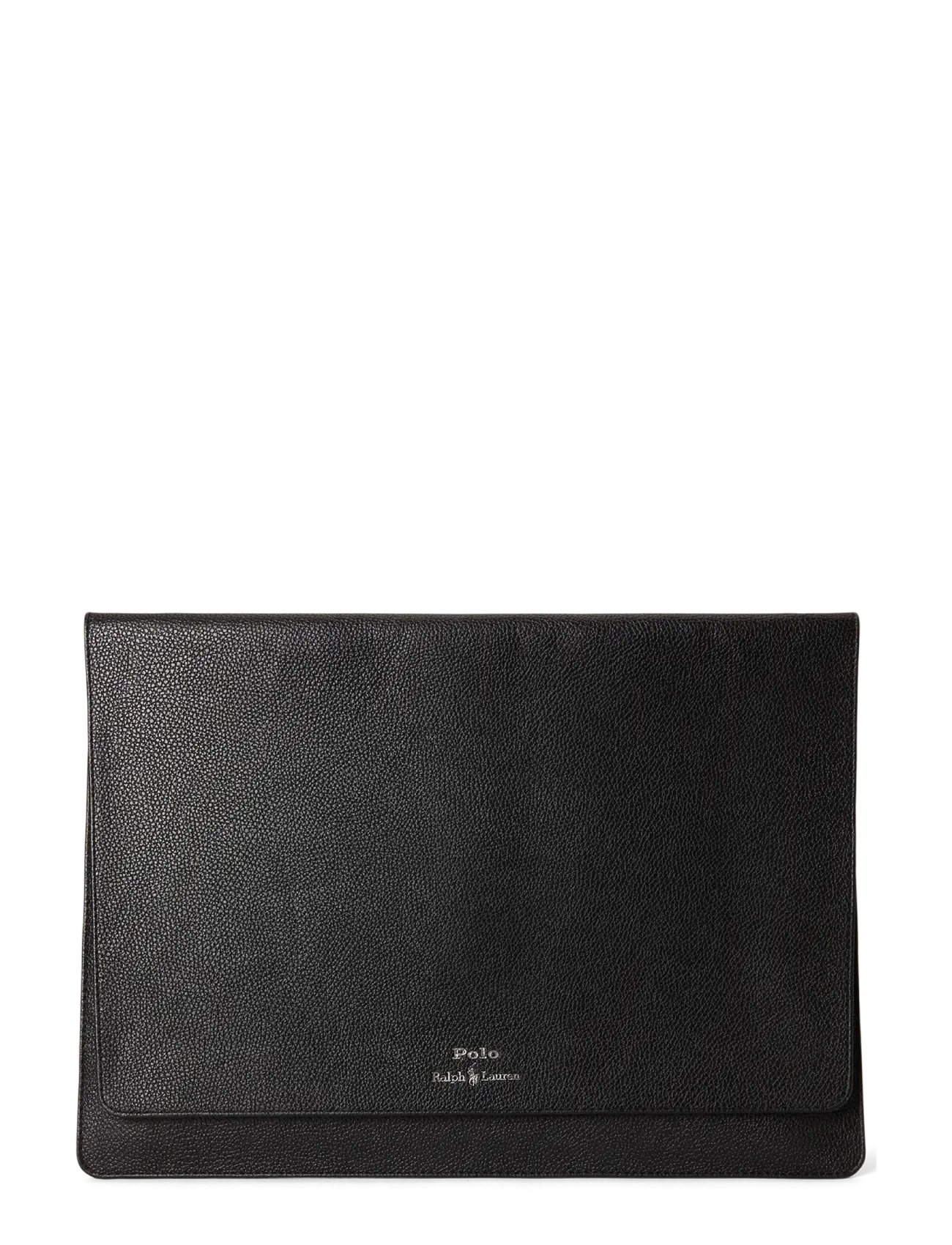 Polo Ralph Lauren Pebbled Leather Laptop Sleeve - Ralph Lauren - BLACK / black