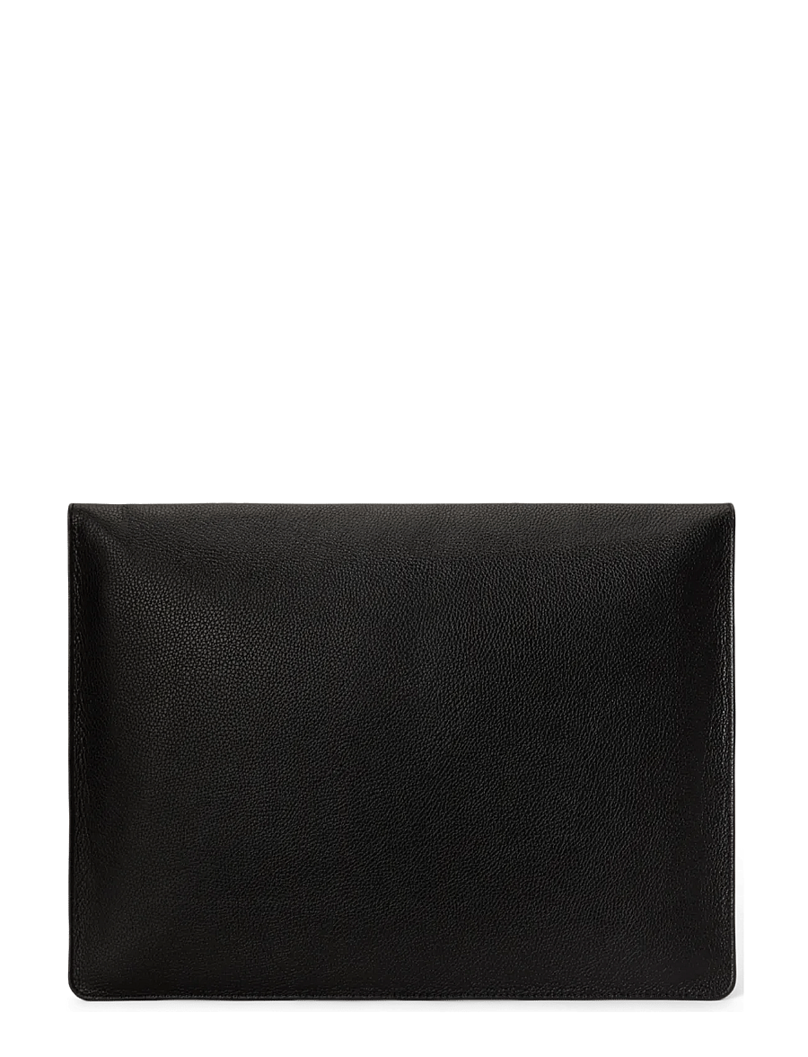 Polo Ralph Lauren - Pebbled Leather Laptop Sleeve - shop efter anledning - black - 1