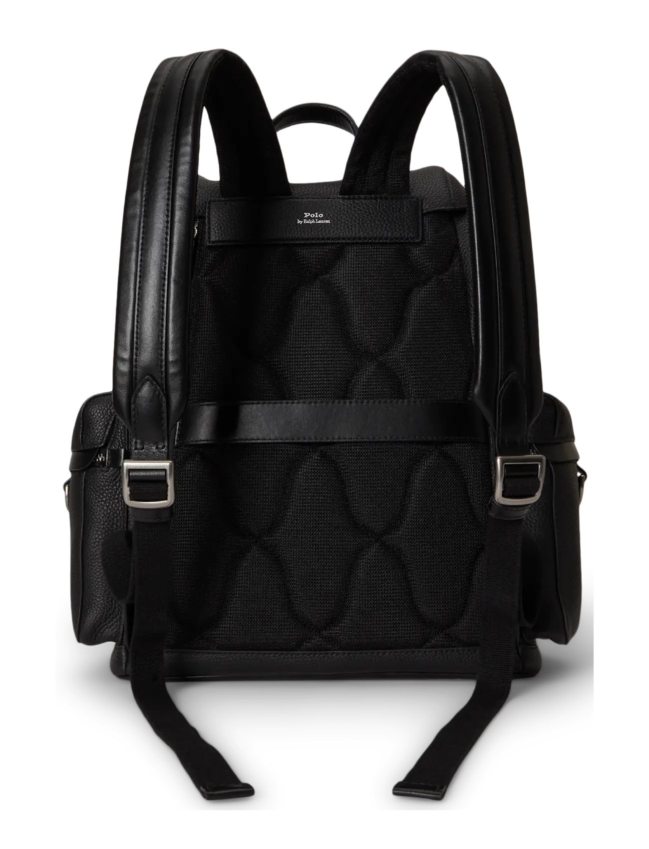 Polo Ralph Lauren - Polo ID Pebbled Leather Backpack - black - 1