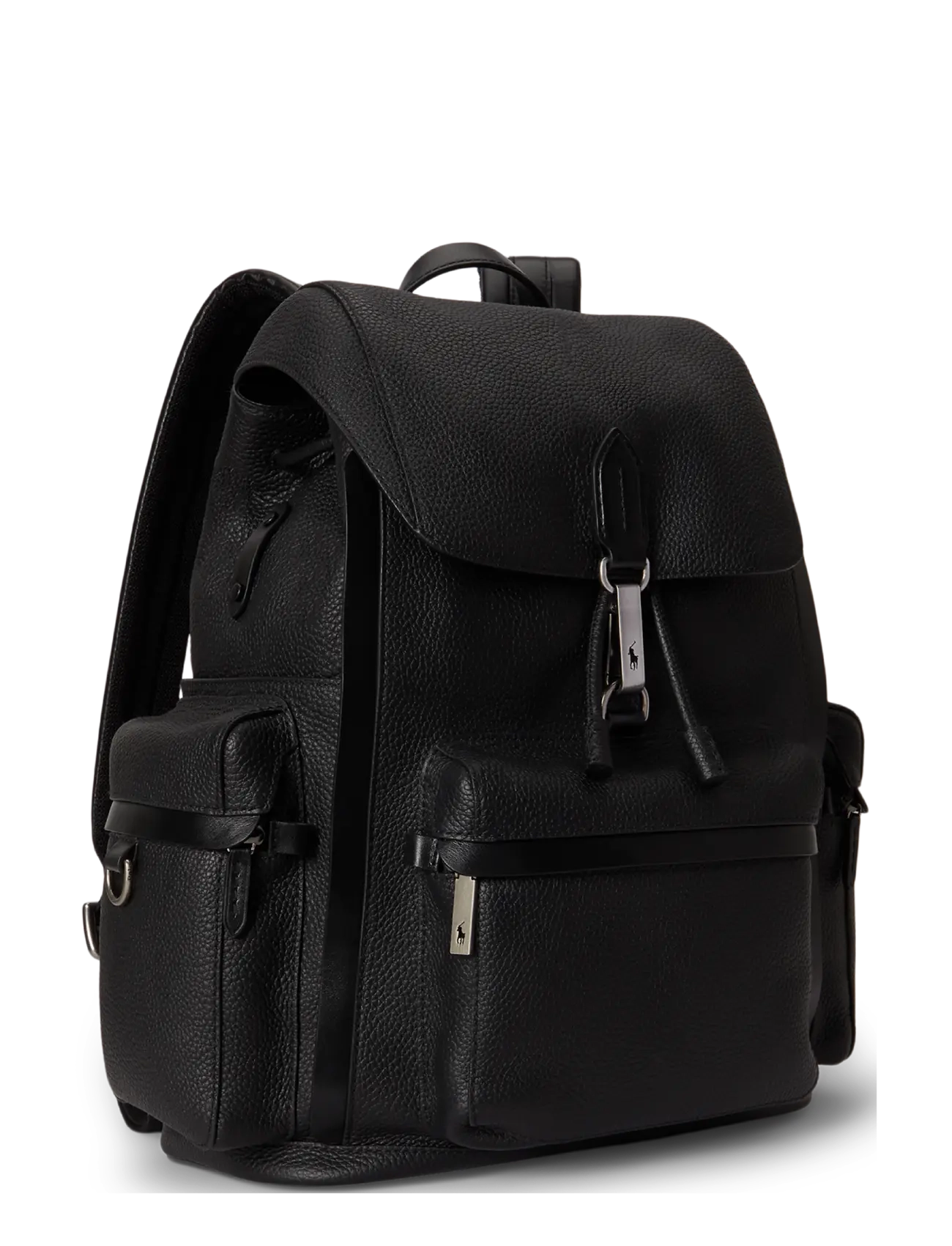 Polo Ralph Lauren - Polo ID Pebbled Leather Backpack - black - 2