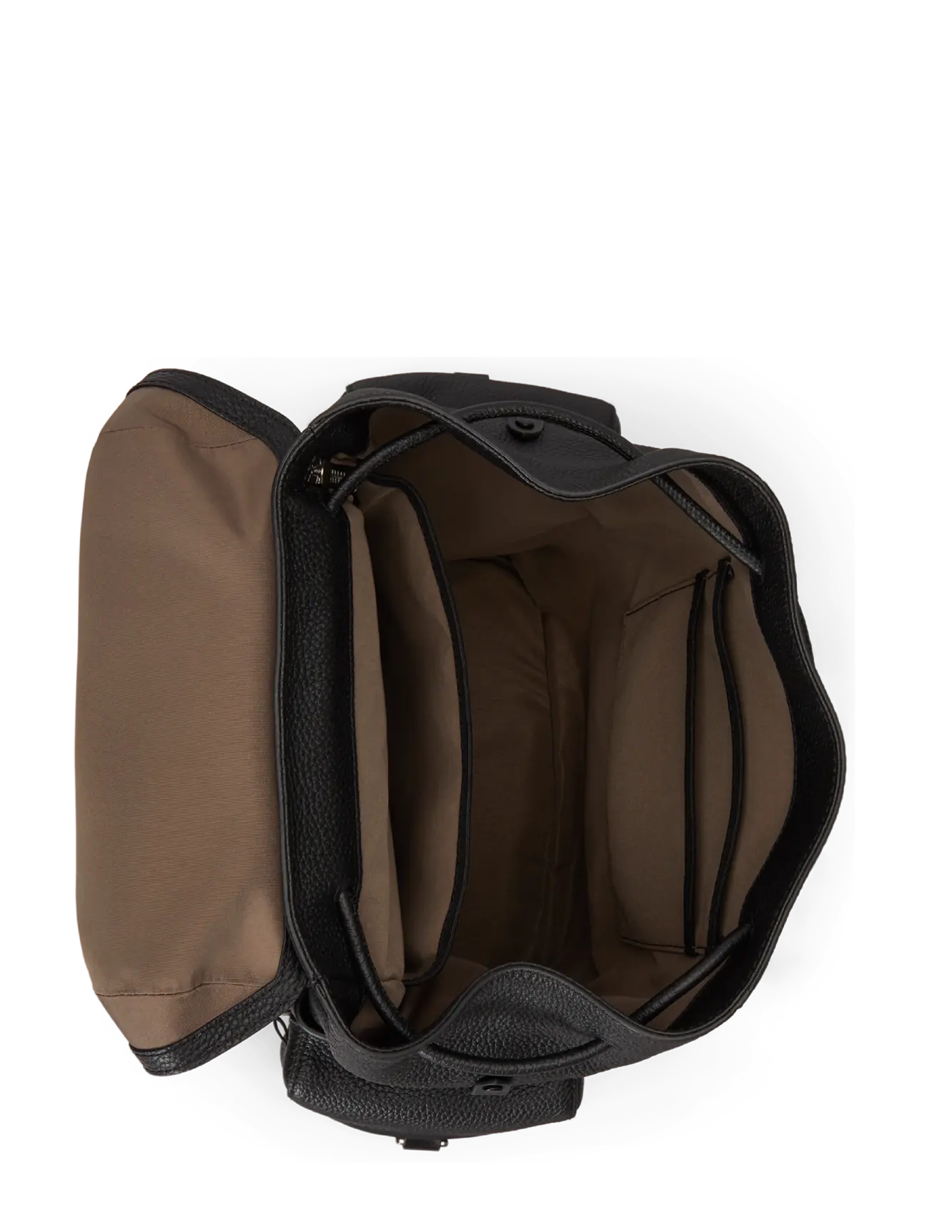 Polo Ralph Lauren - Polo ID Pebbled Leather Backpack - black - 3