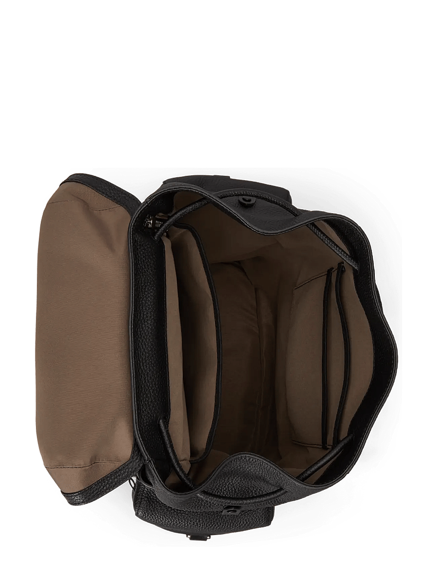 Polo Ralph Lauren - Polo ID Pebbled Leather Backpack - black - 3
