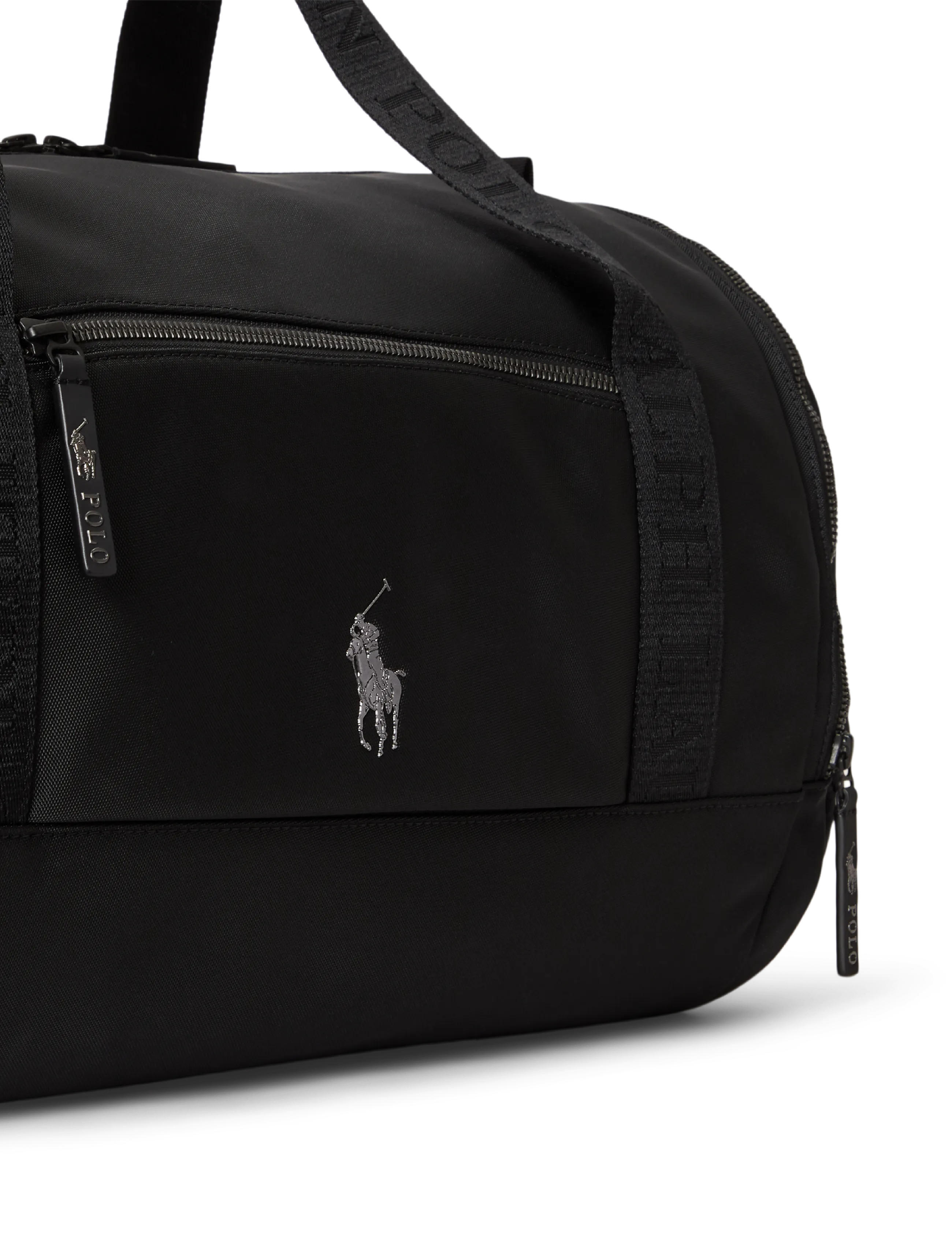 Polo Ralph Lauren - Logo-Trim Duffel - duffel bags - black - 4