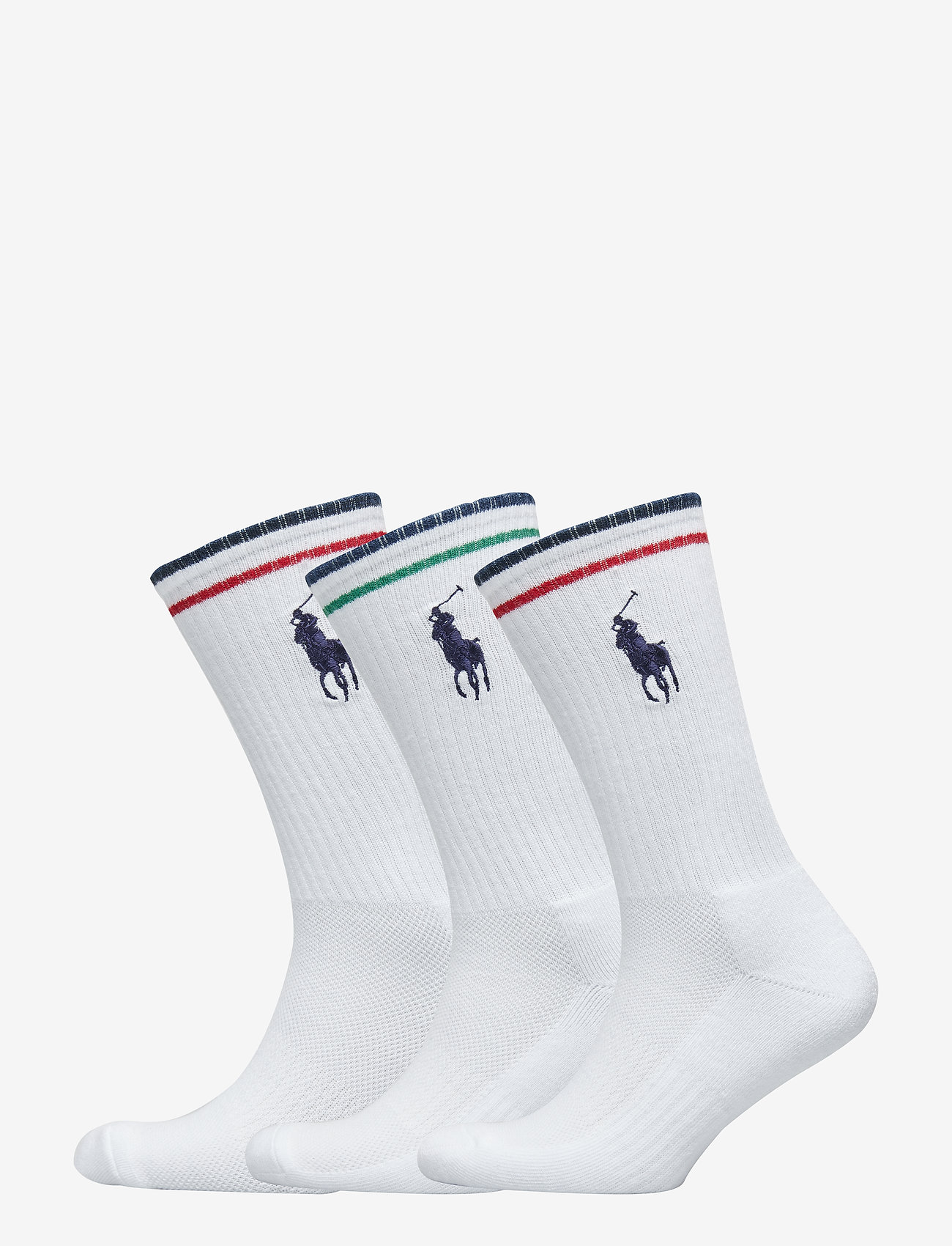Polo Ralph Lauren - POLY BLEND-BIG PP TECH CREW 3PK - laveste priser - 150 - white/ asso - 0