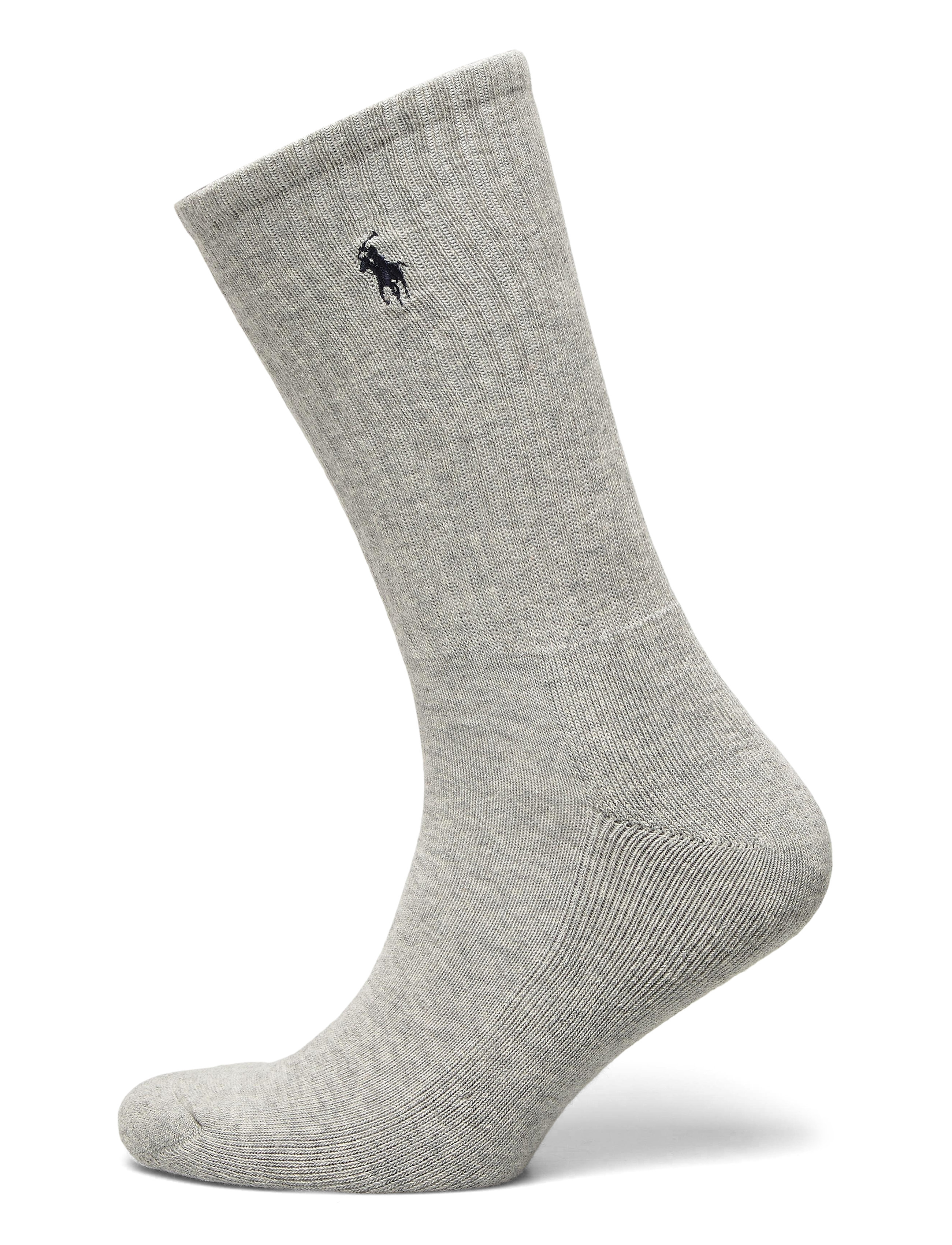Polo Ralph Lauren - COTTON-6 COTTN CREW-CRW-6PK - crew socks - blk/red/nvy/char - 1