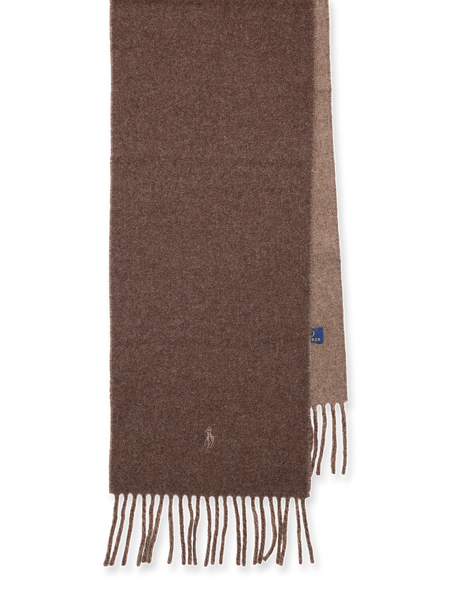 Polo Ralph Lauren - WOOL NYLON-CLASSIC RVRS-SCF - talvesallid - nutmeg/brown hthr - 0