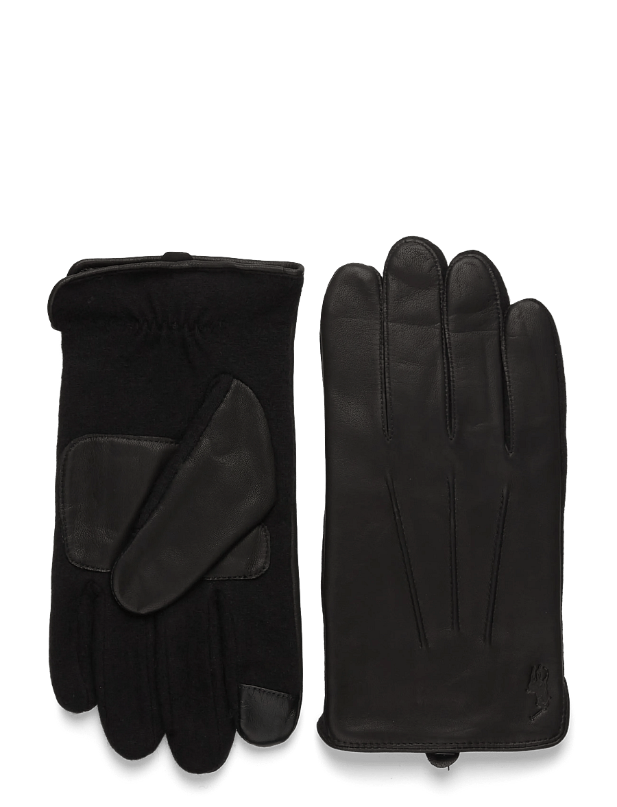Polo Ralph Lauren - LEATHER-HYBRID GLOVE-GLV - shop by occasion - black - 1