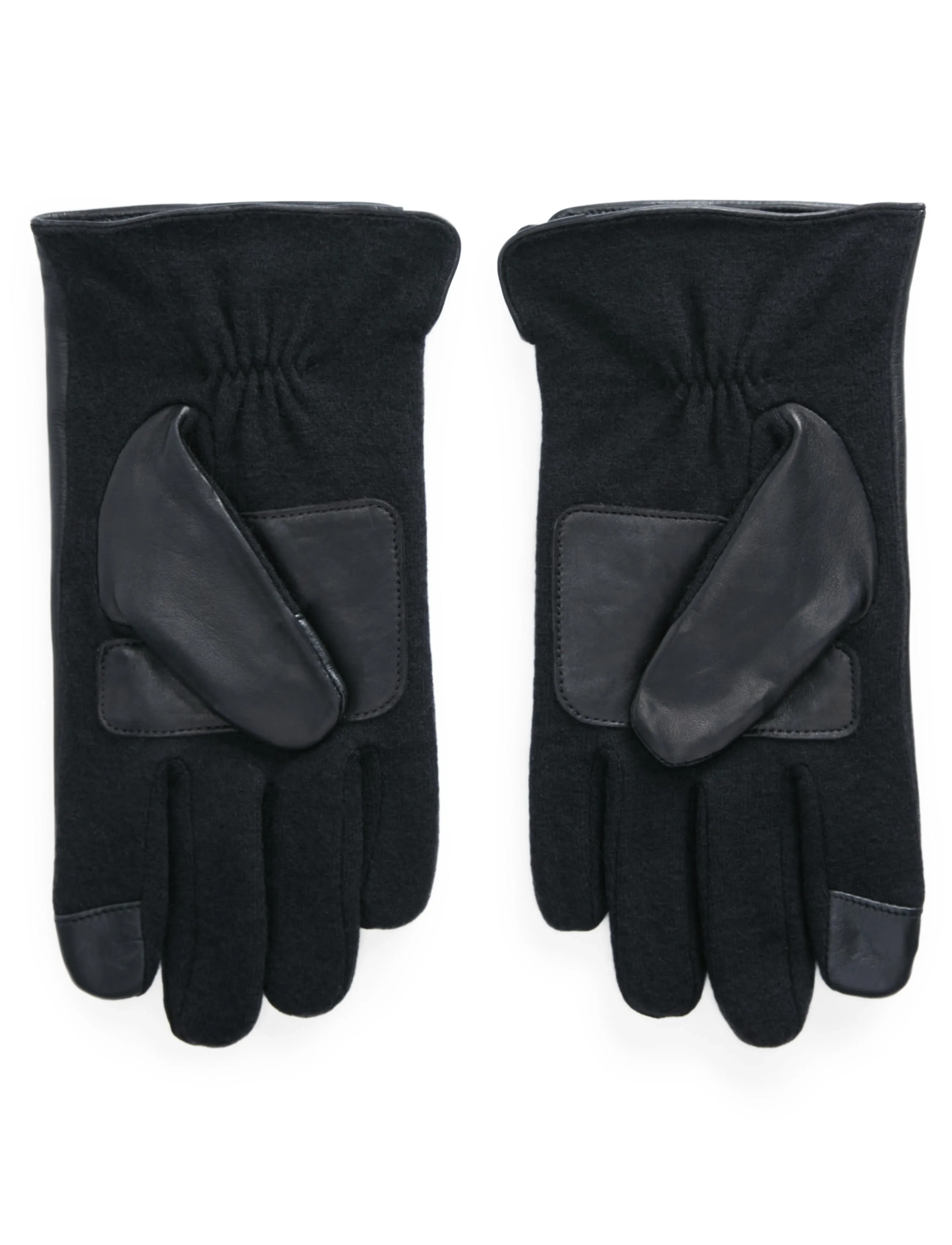 Polo Ralph Lauren Sheepskin Touch Screen Gloves - Preppy - BLACK / black