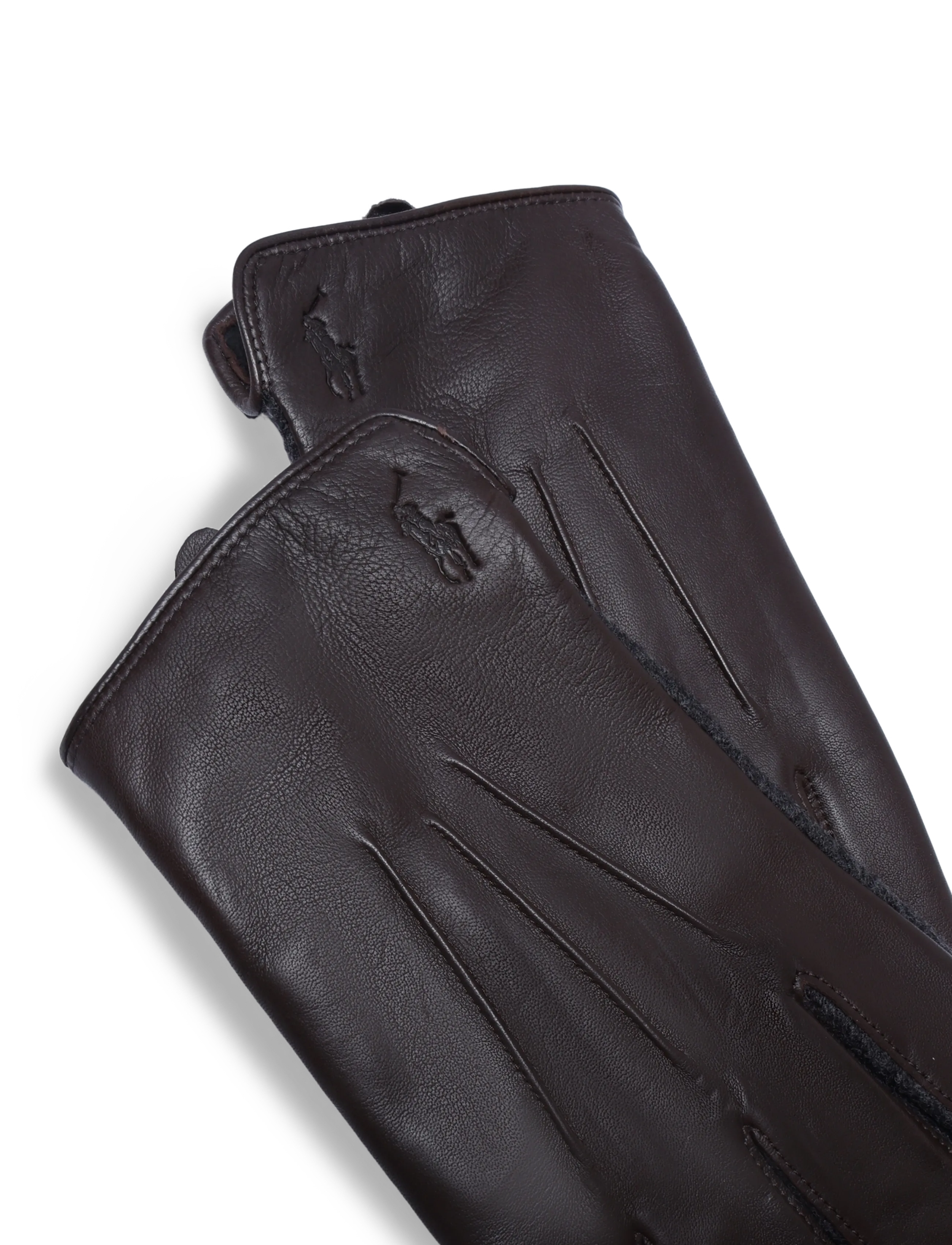 Polo Ralph Lauren - LEATHER-HYBRID GLOVE-GLV - shop efter anledning - dark brown - 2
