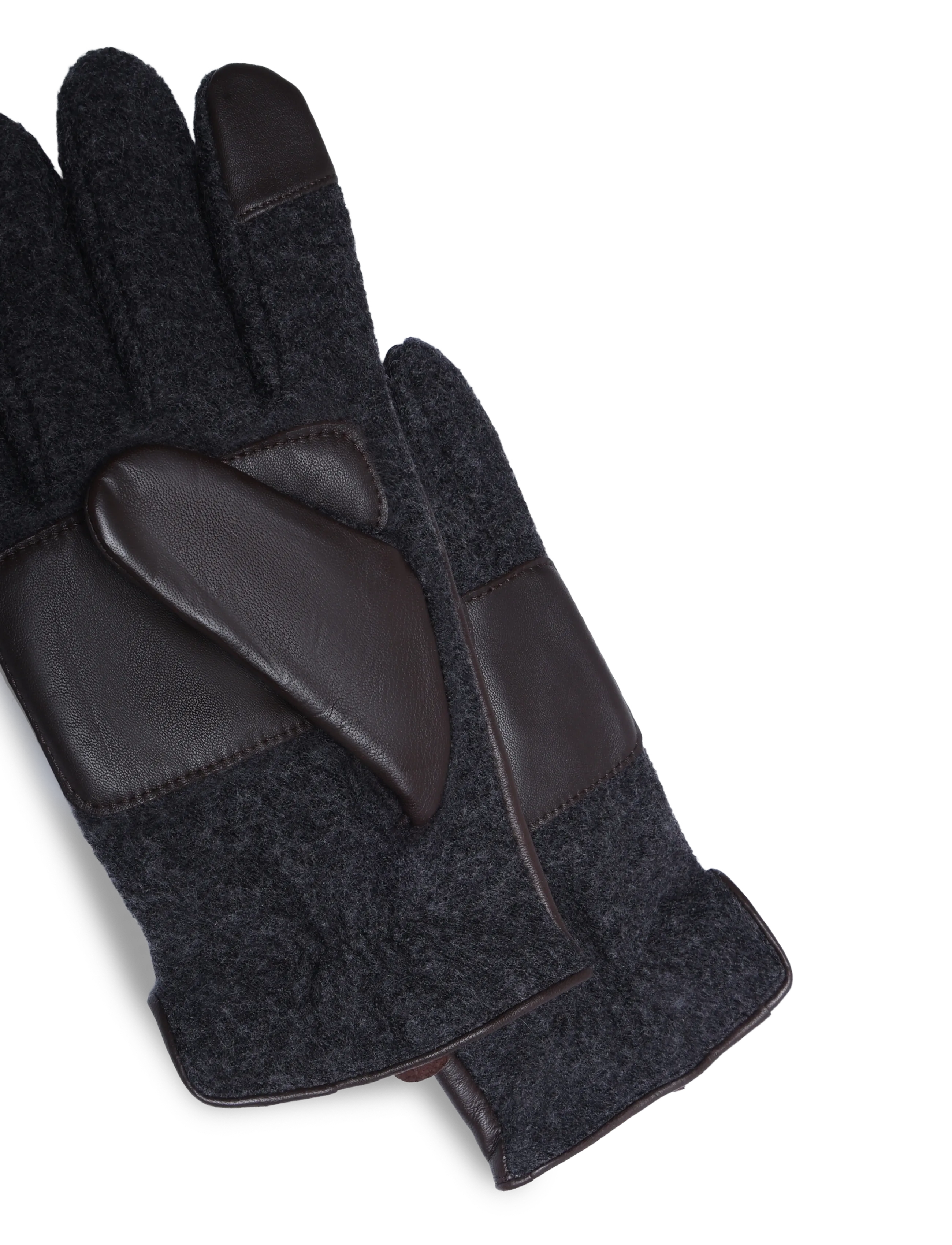 Polo Ralph Lauren - LEATHER-HYBRID GLOVE-GLV - shop efter anledning - dark brown - 3