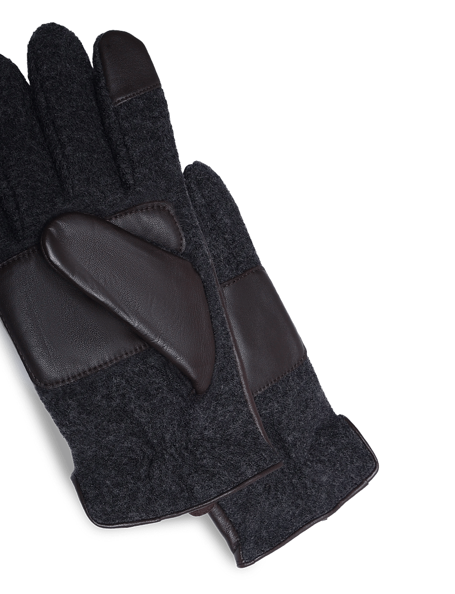 Polo Ralph Lauren - LEATHER-HYBRID GLOVE-GLV - shop efter anledning - dark brown - 3