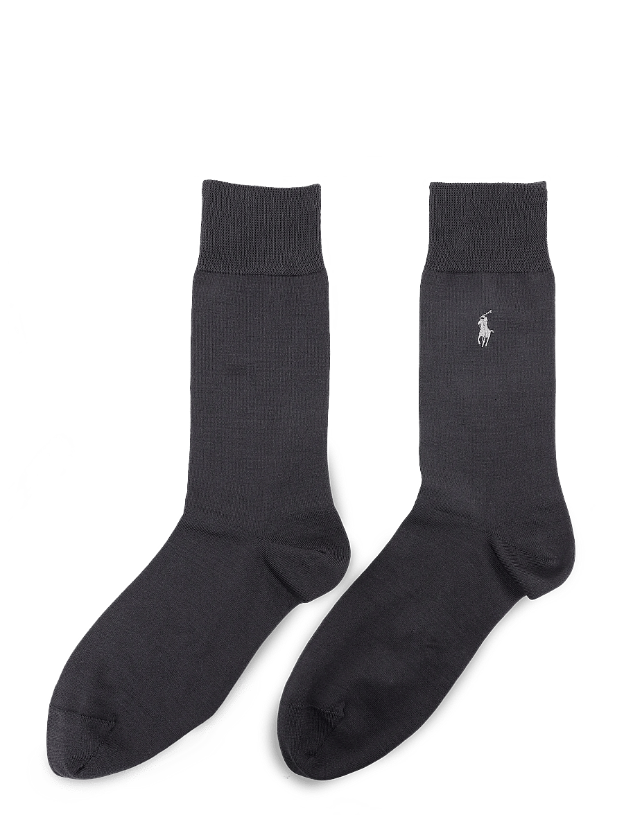 Polo Ralph Lauren - MERCERIZED COTTON-MERCERIZED-CRW-2P - tennissocken - dark grey - 1