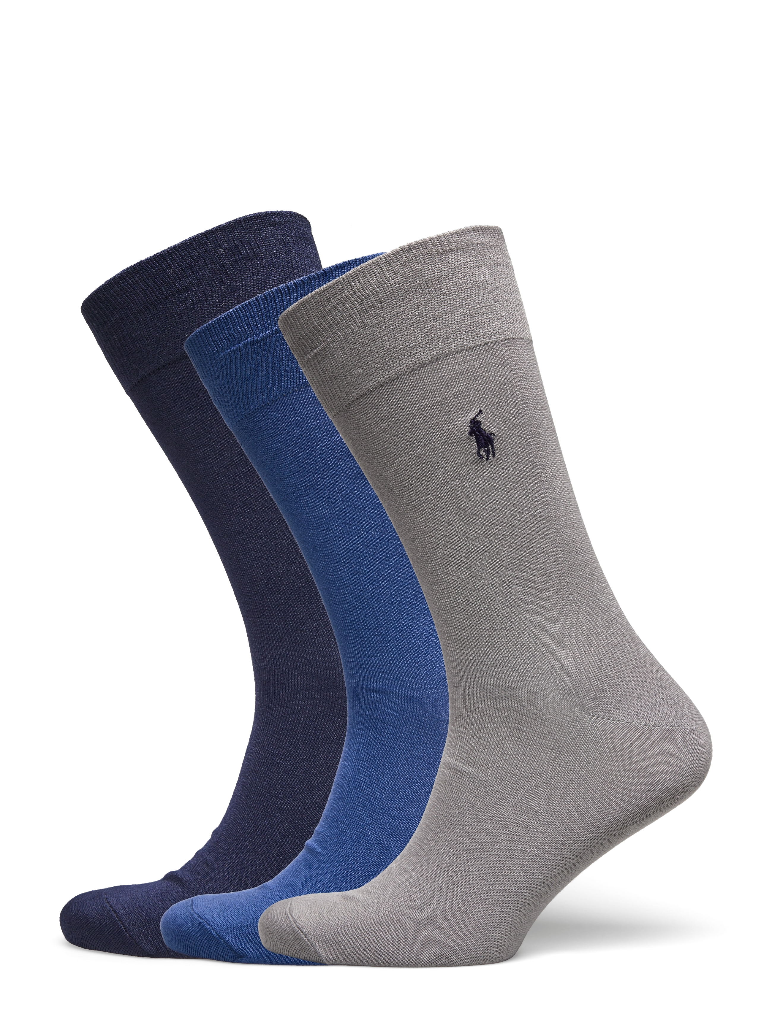 Polo Ralph Lauren Mercerized Cotton-3Pk Mercerized, 39-42, Multi/patterned, Sokker > Almindelige Sokker, Herre