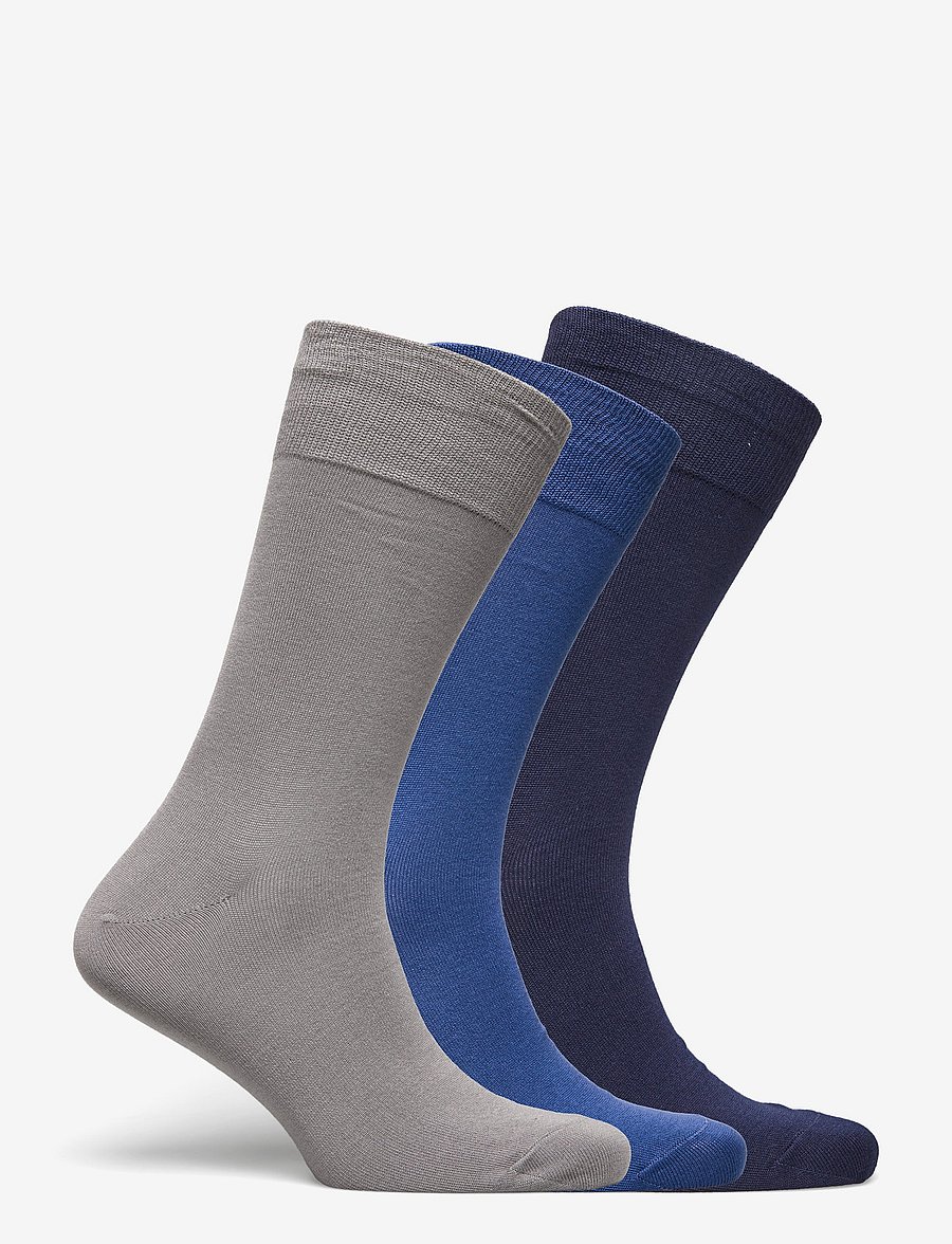 Polo Ralph Lauren - MERCERIZED COTTON-3PK MERCERIZED - tennissocken - 3pk navy/grey/ret - 1