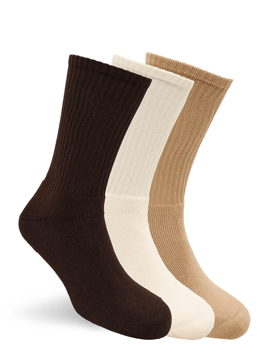 Polo Ralph Lauren - BCI COMBED COTTON-POLO PLYR RB CRW - klassikalised sokid - camel/ivory/brown - 1