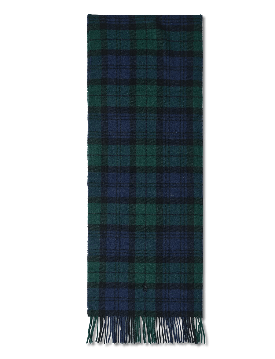 Polo Ralph Lauren - WOOL-CLASSIC PLAID SCARF - halsdukar - blackwatch - 0