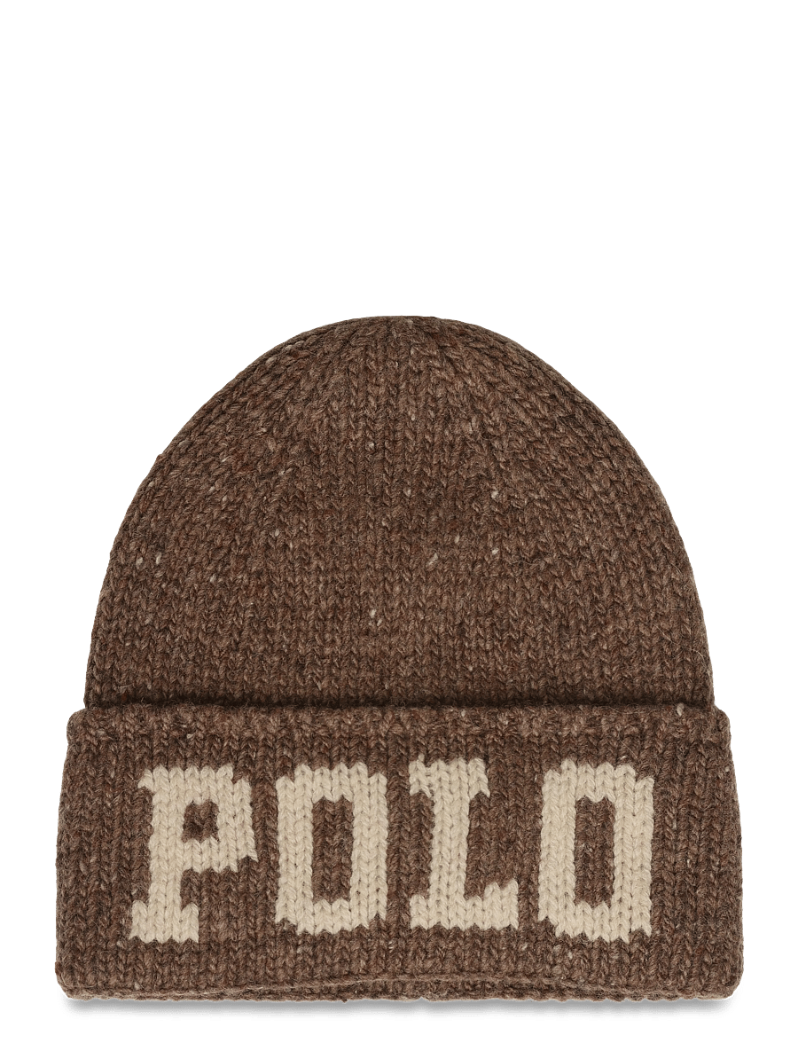 Polo Ralph Lauren - WOOL-KNIT TWEED POLO BEAN - nach anlass kaufen - dark brown - 0