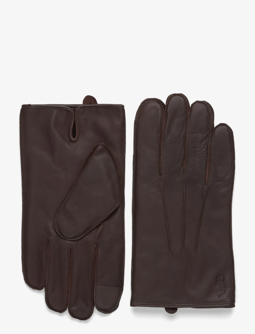 Polo Ralph Lauren - Insulated Sheepskin Touch Screen Gloves - handskar & vantar - dark brown - 0