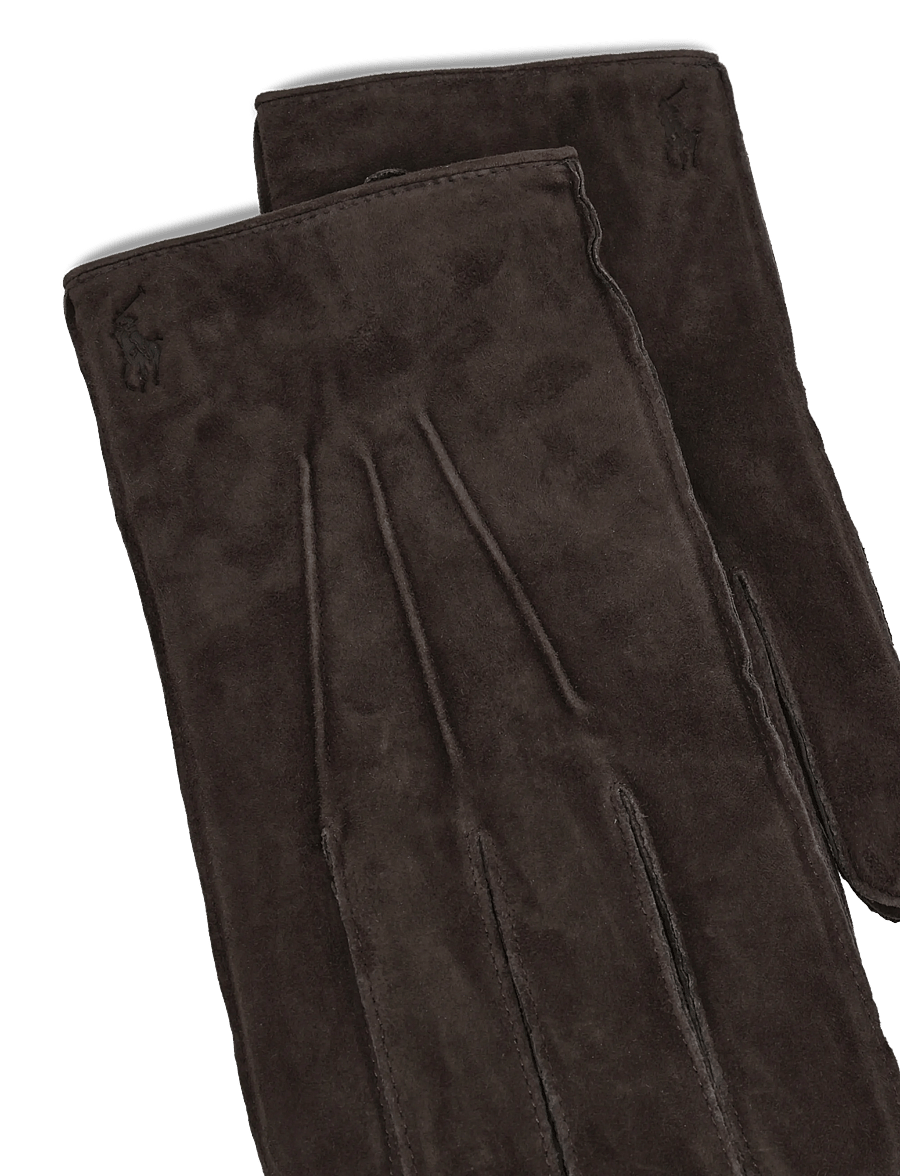 Polo Ralph Lauren - LEATHER-EVERYDAY SUEDE GLOVE - osta olukorra järgi - dark brown - 3