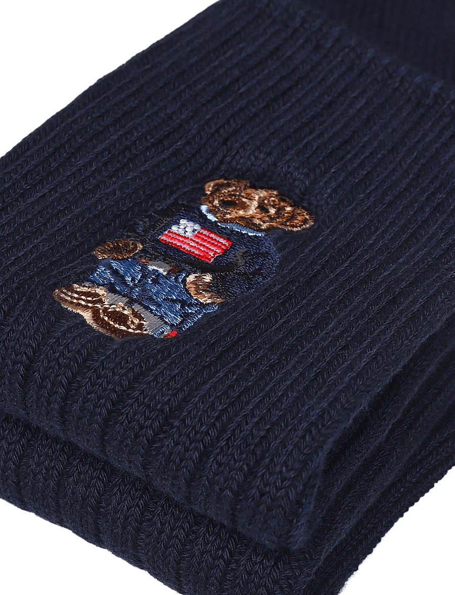 Polo Ralph Lauren - BCI COMBED COTTON-EMBRDRD BR C-CRW- - klasiskās zeķes - navy - 2