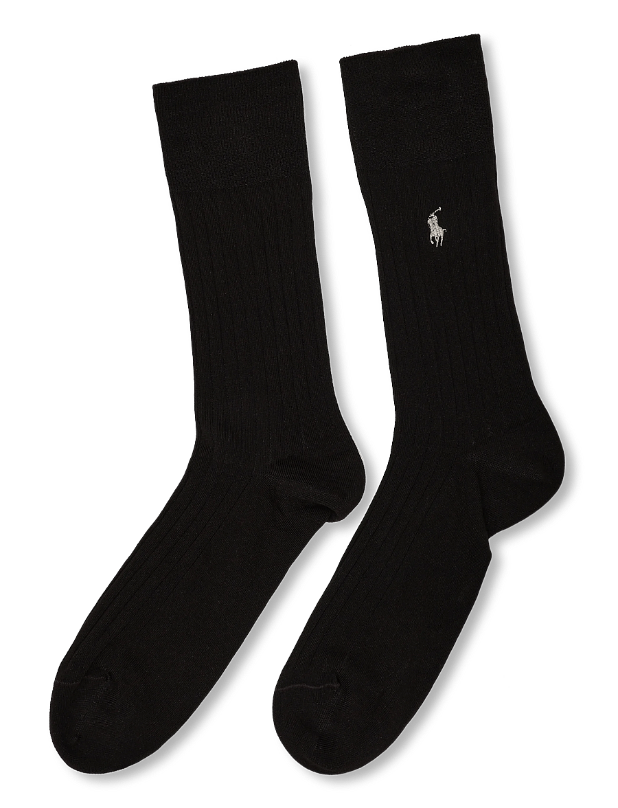Polo Ralph Lauren - EGYPTIAN COTTON-EGYPTIAN RIB-CRW-2P - klassikalised sokid - dark brown - 1
