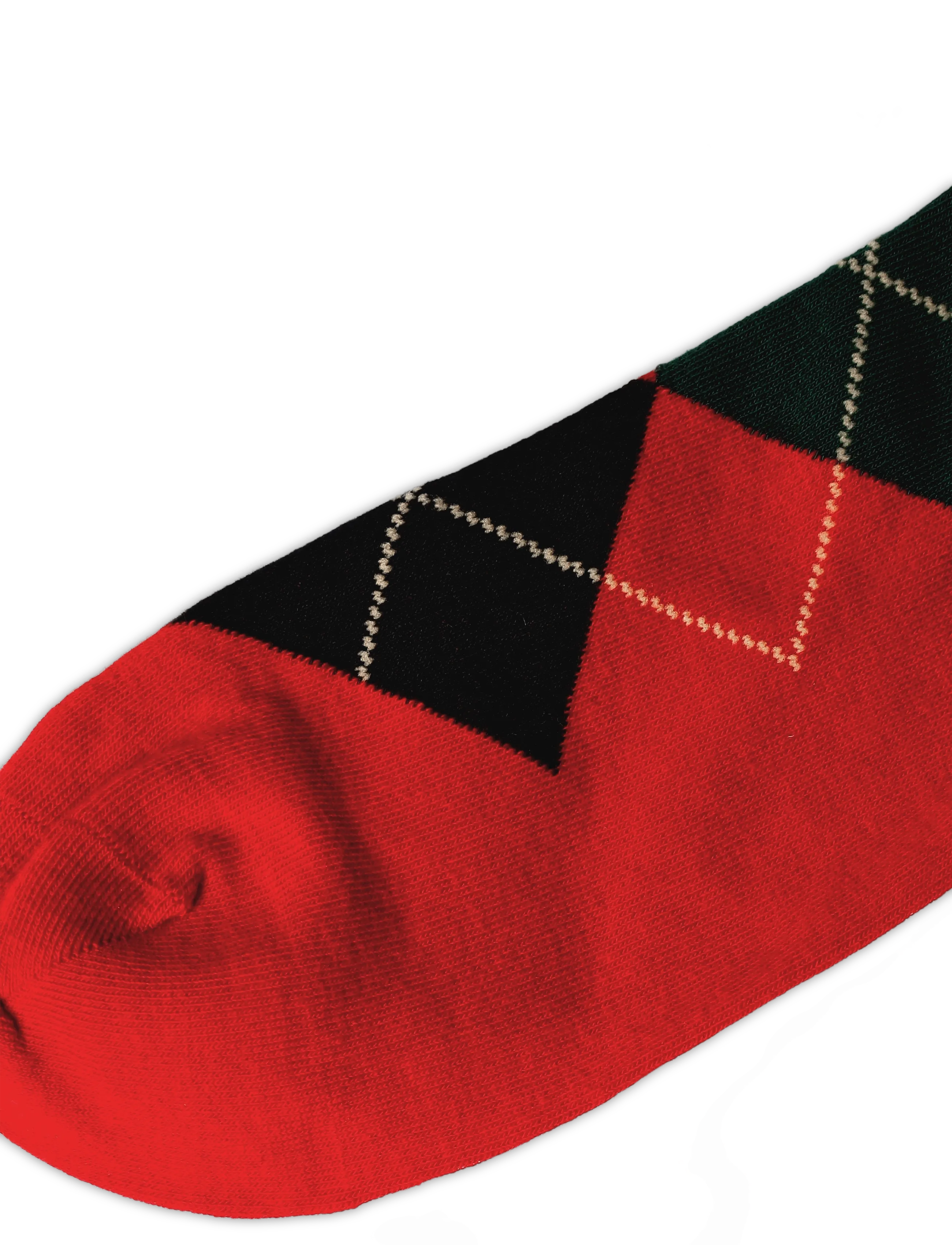 Polo Ralph Lauren - Argyle-mönstrade knästrumpor i 3-pack - vanliga strumpor - new red - 2