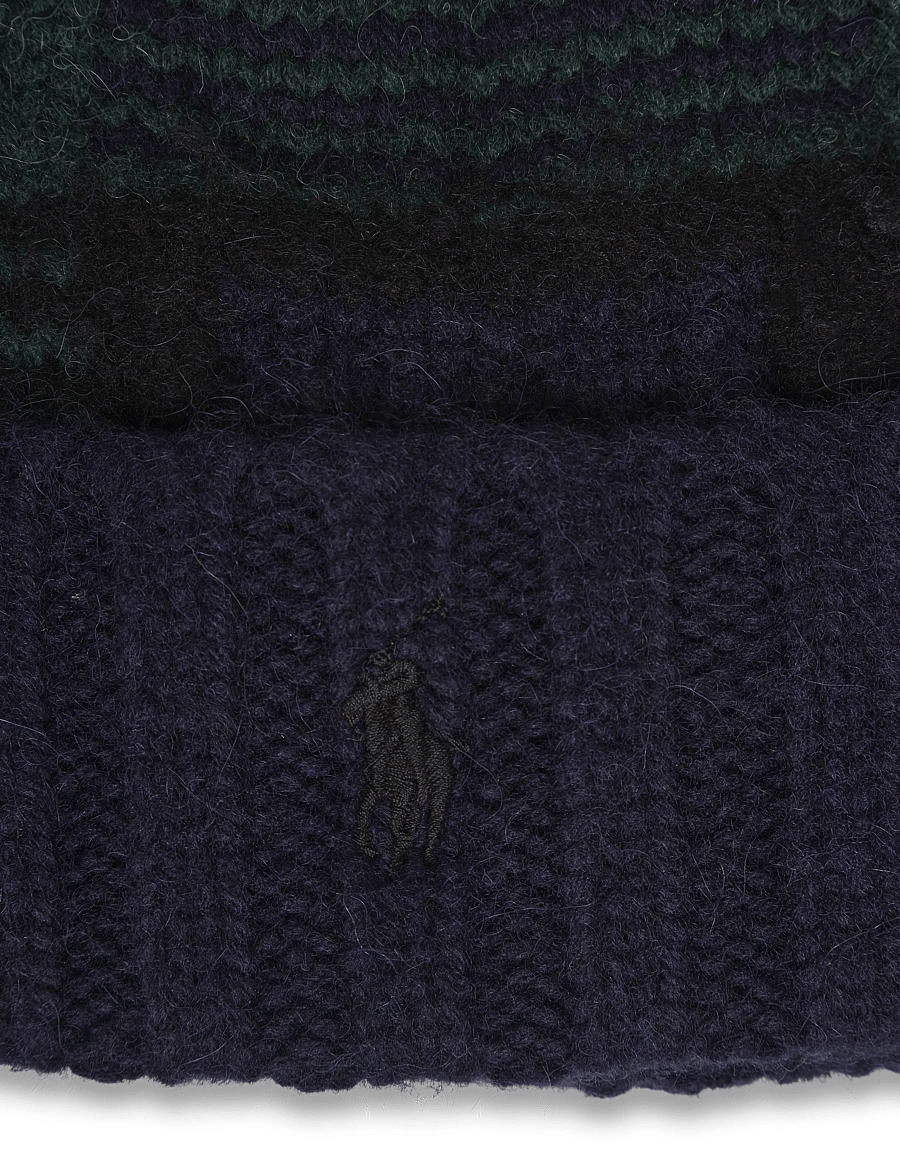 Polo Ralph Lauren - Plaid Brushed Wool-Blend Beanie - nach anlass kaufen - blackwatch - 2