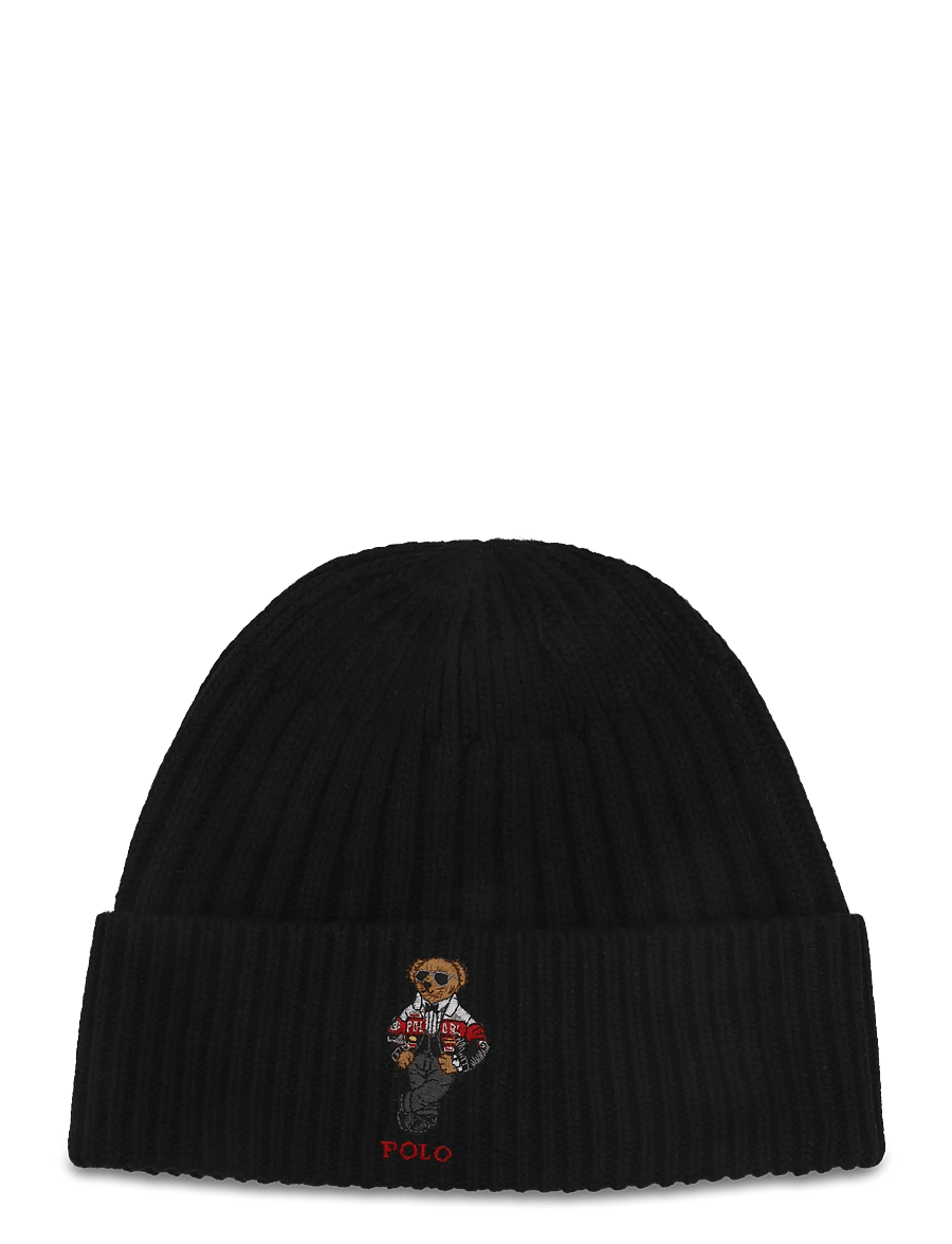 Polo Ralph Lauren - Polo Bear Rib-Knit Beanie - shop by occasion - polo black - 0