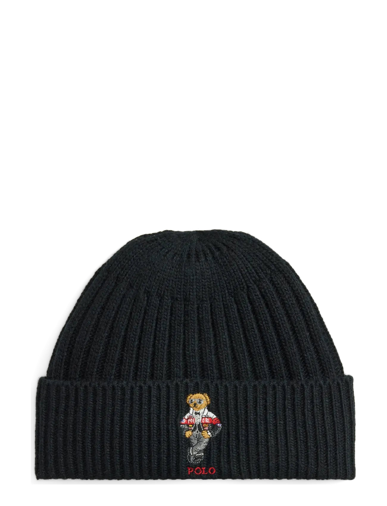 Polo Ralph Lauren Polo Bear Rib-Knit Beanie - Czapki i Kapelusze - POLO BLACK / black