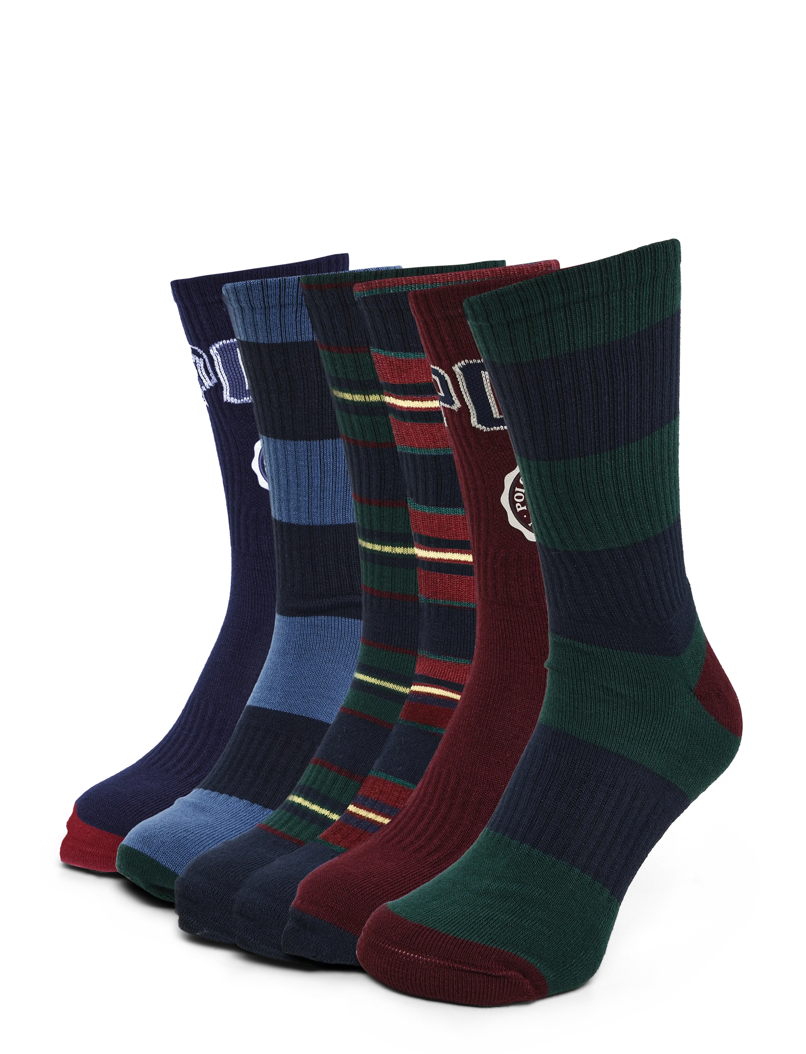 Polo Ralph Lauren POLY REPREVE-PO CRST CRW-CRW-6PK - Ralph Lauren - WINE MULTI / multi