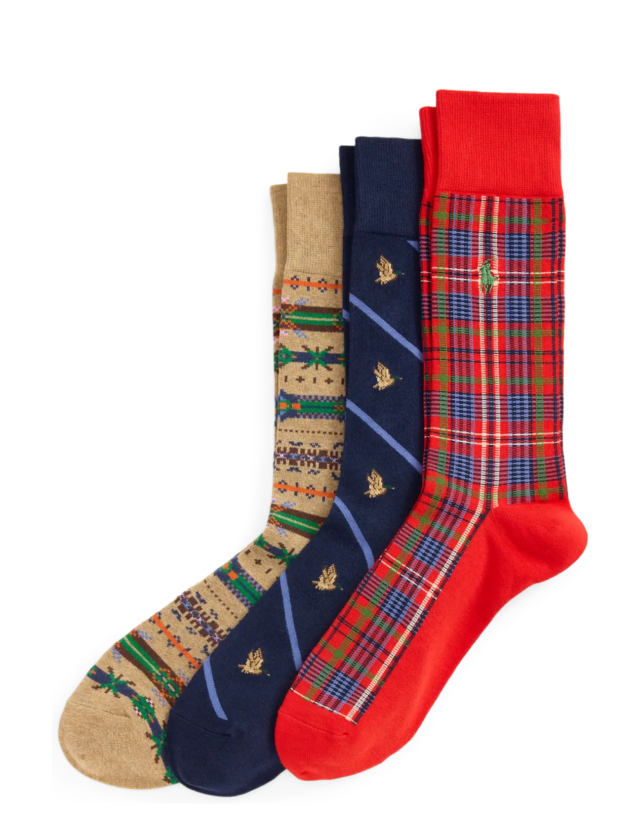 Polo Ralph Lauren Patterned Trouser Sock 3-Pack - Socken - OATMEAL MULTI / multi