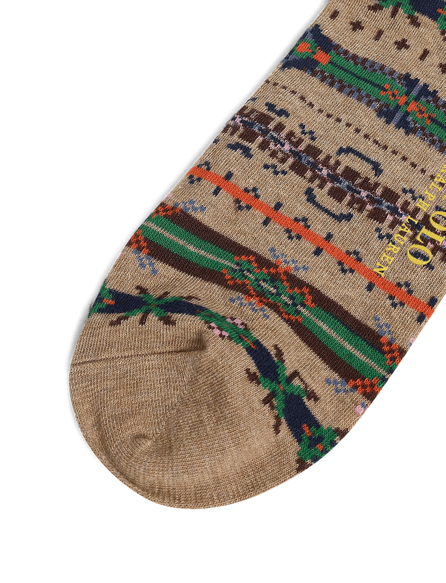 Polo Ralph Lauren - Patterned Trouser Sock 3-Pack - chaussettes crew - oatmeal multi - 2