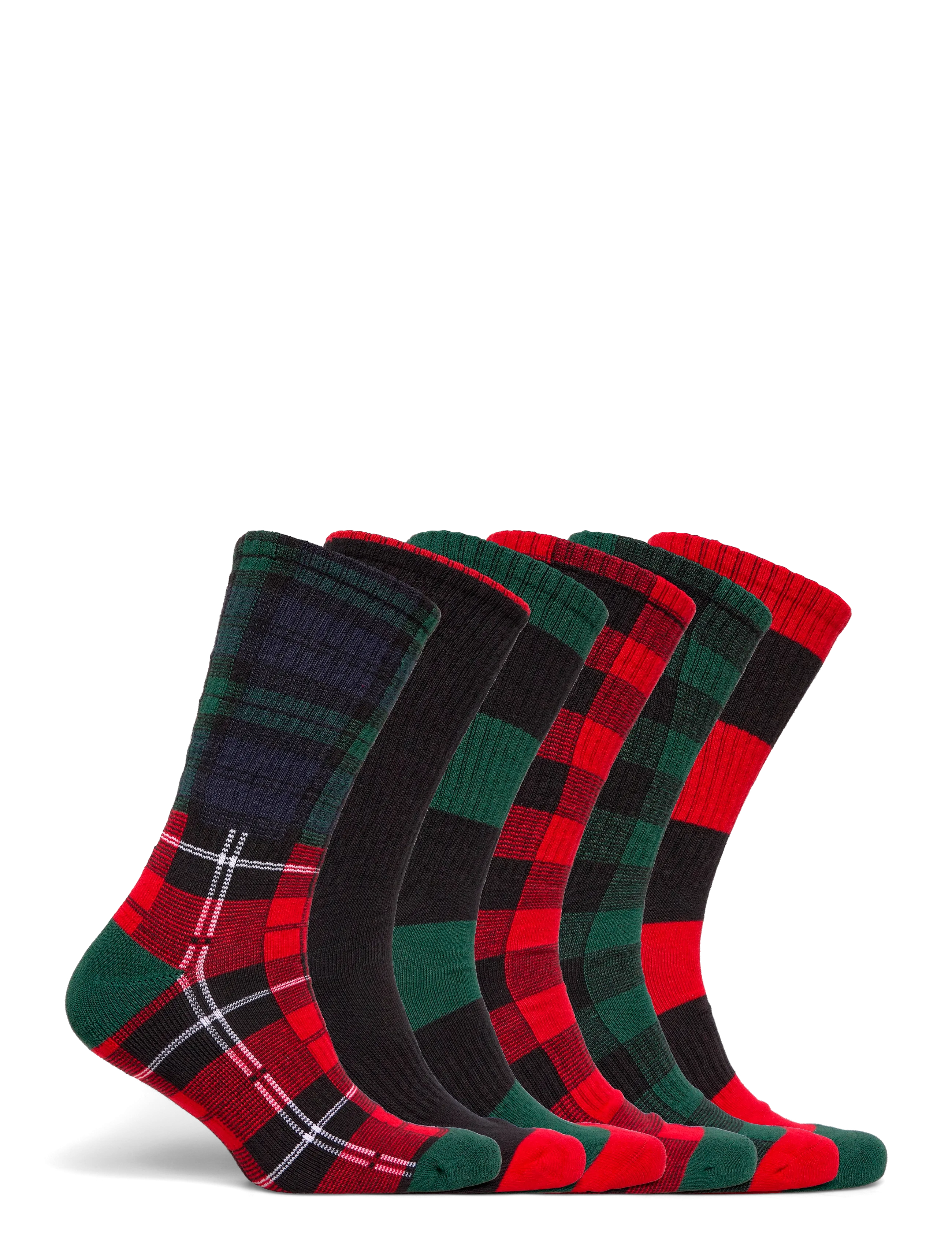 Polo Ralph Lauren - Polo Bear Cotton-Blend Crew Sock 6-Pack - crew socks - royal red multi - 1