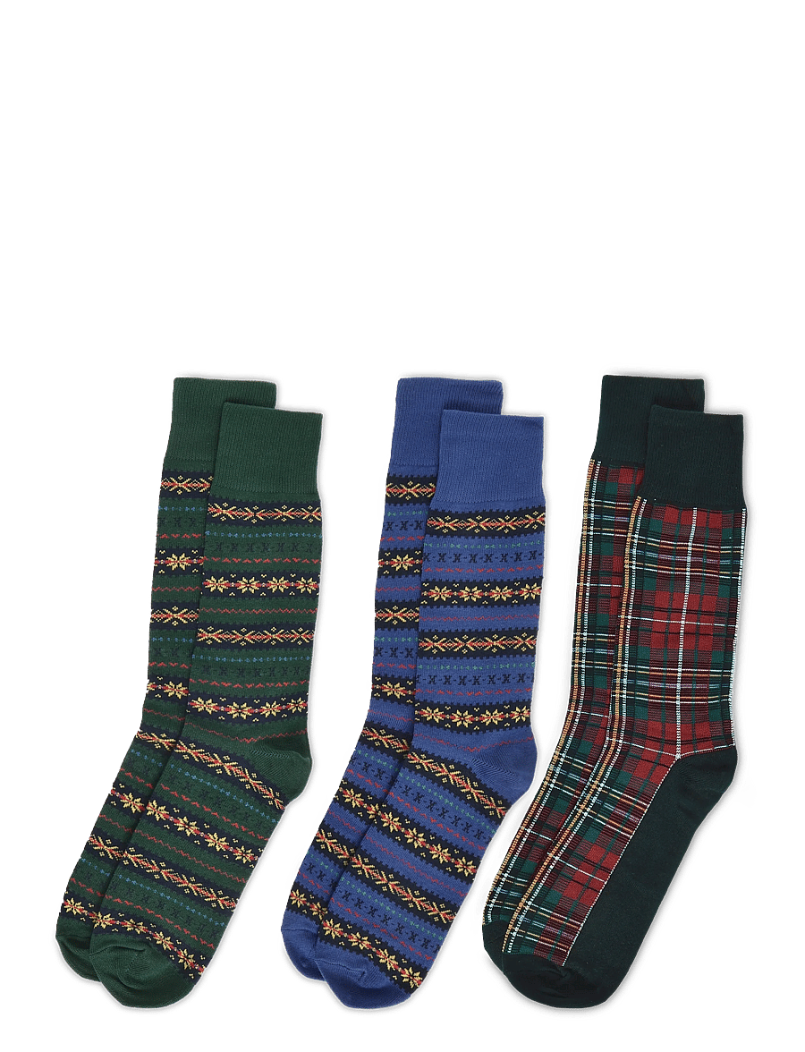 Polo Ralph Lauren - COMBED COTTON-3P CD FIPB-CRW-3PK - tennissocken - black multi - 1