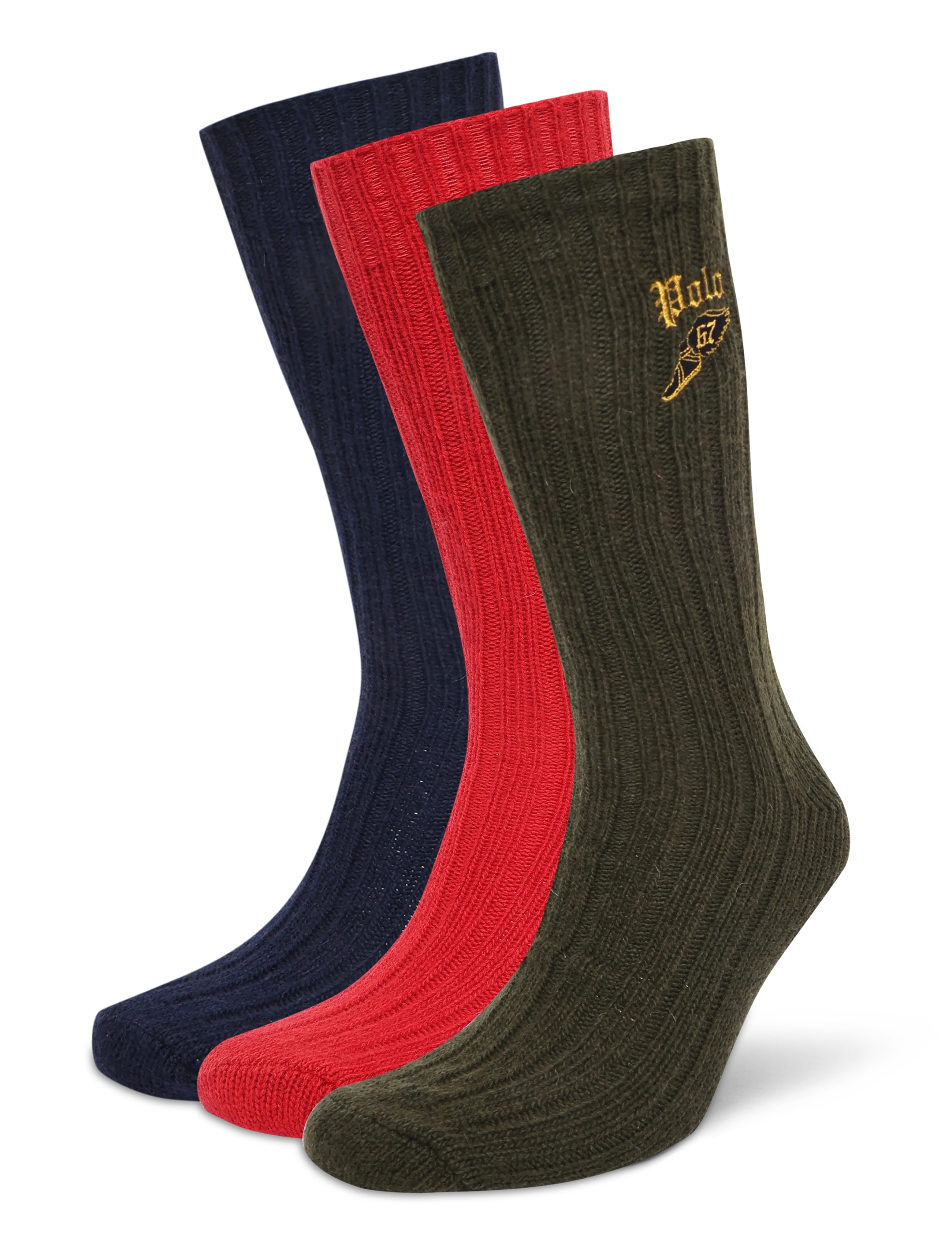 Polo Ralph Lauren LAMBSWOOL BLEND-3P LWL RCG-CRW-3PK - Socken im Multipack - NAVY RED / navy